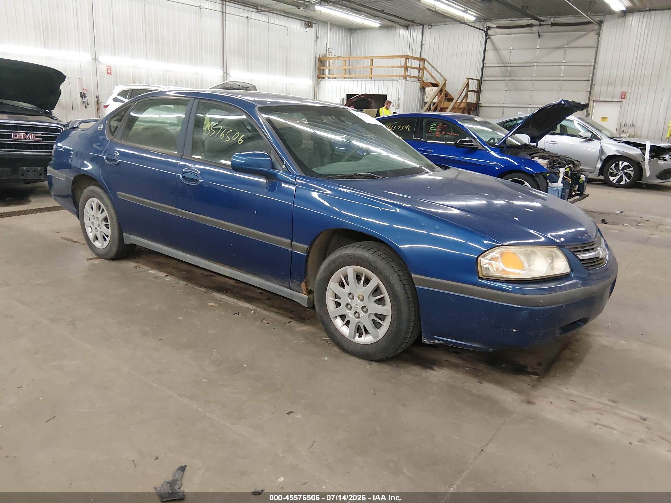 2005 Chevrolet Impala   Blue vin: 2G1WF52E059258605
