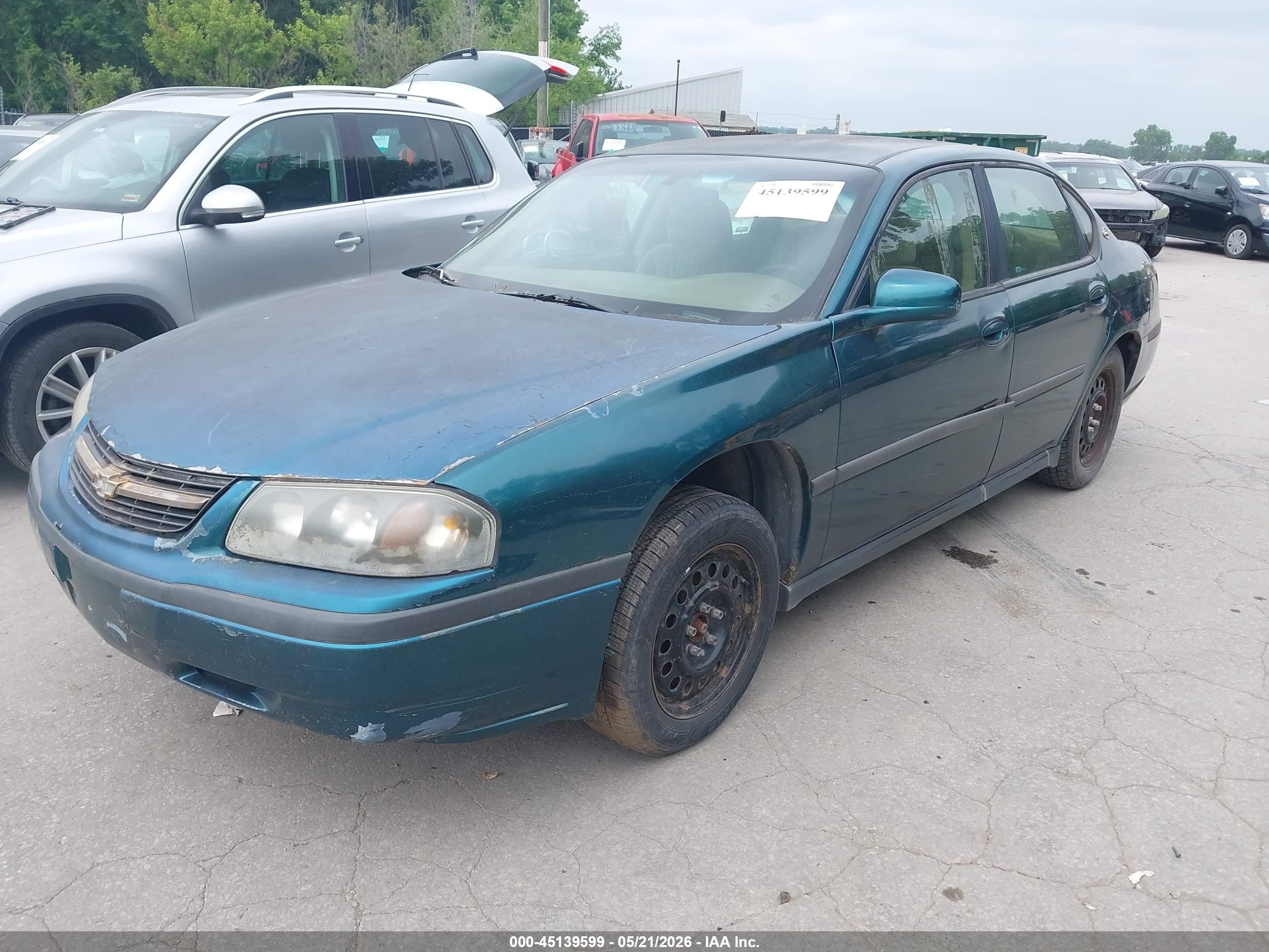2000 Chevrolet Impala   Зеленый vin: 2G1WF52E0Y9131910
