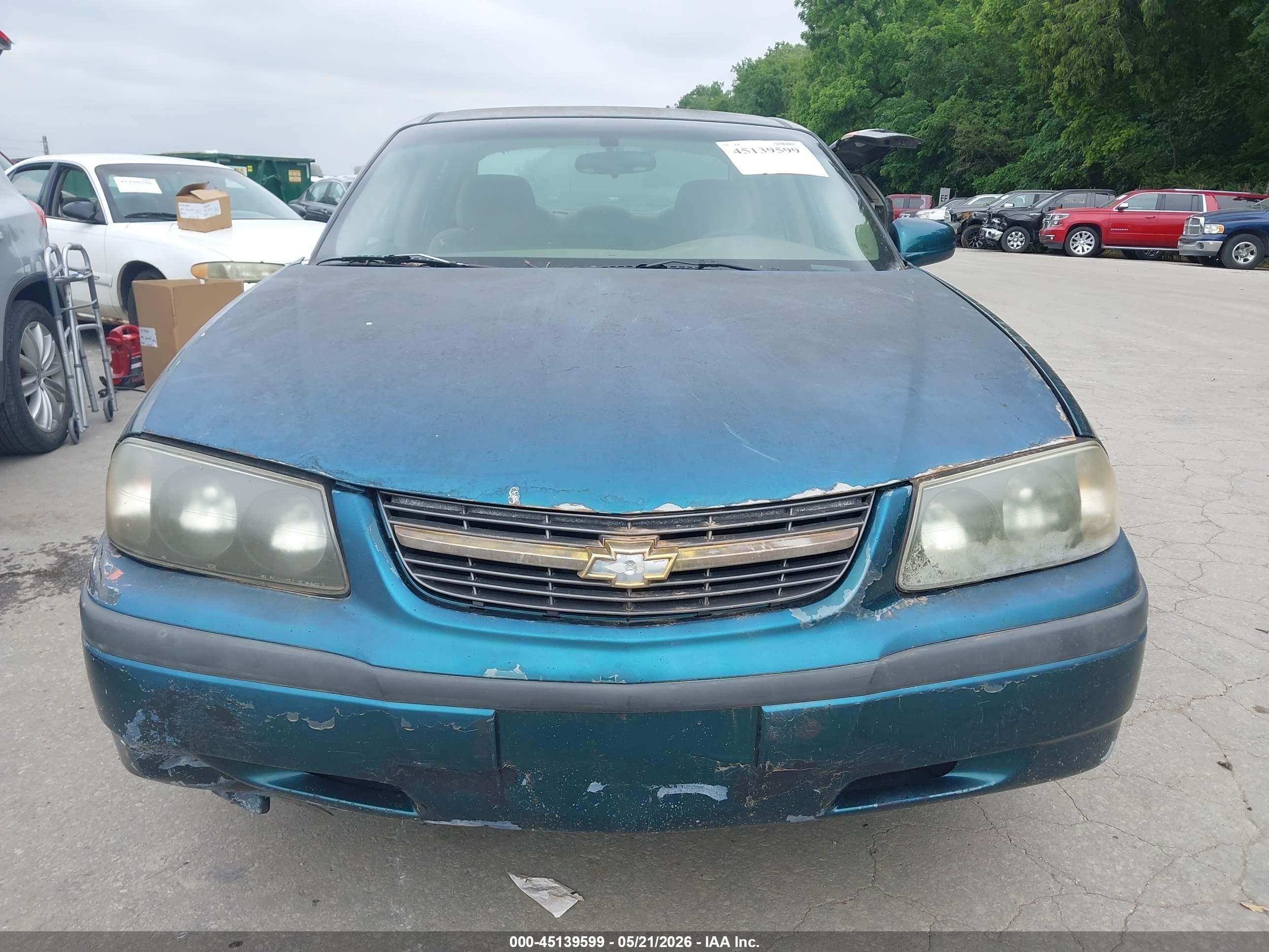 2000 Chevrolet Impala   Зеленый vin: 2G1WF52E0Y9131910