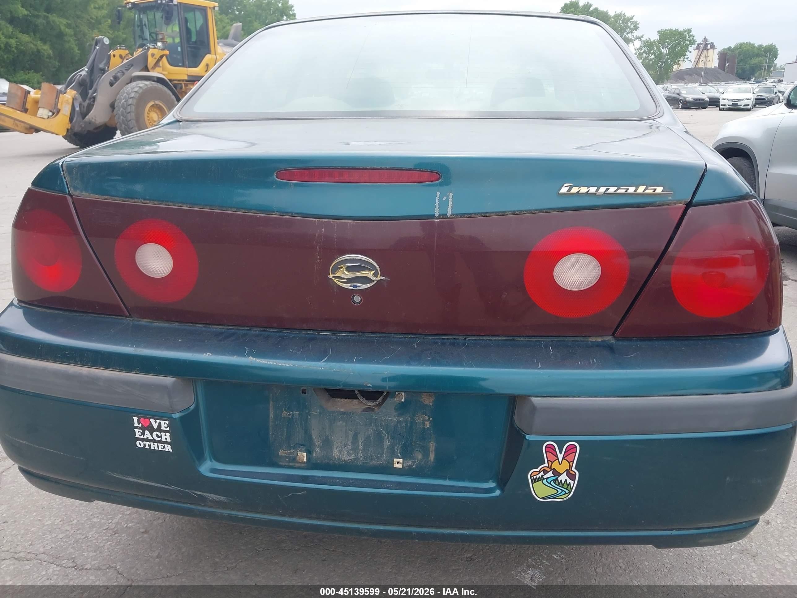 2000 Chevrolet Impala   Зеленый vin: 2G1WF52E0Y9131910