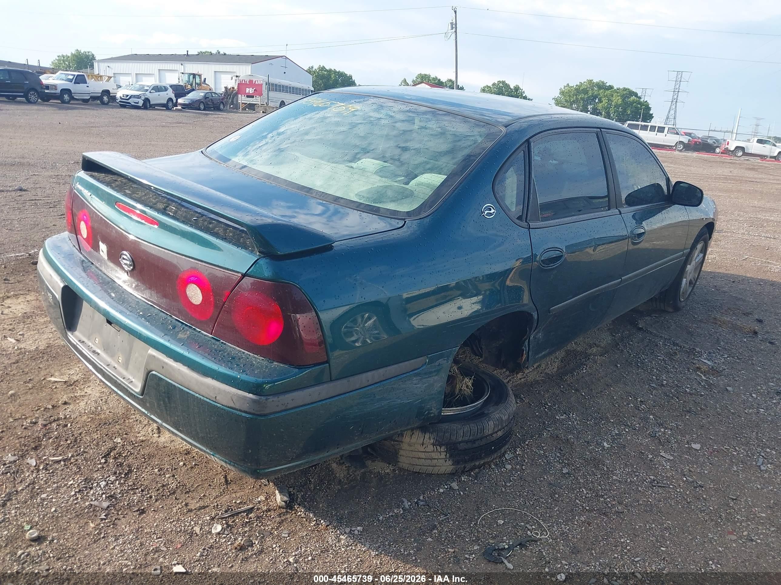 2001 Chevrolet Impala   Green vin: 2G1WF52E119245582