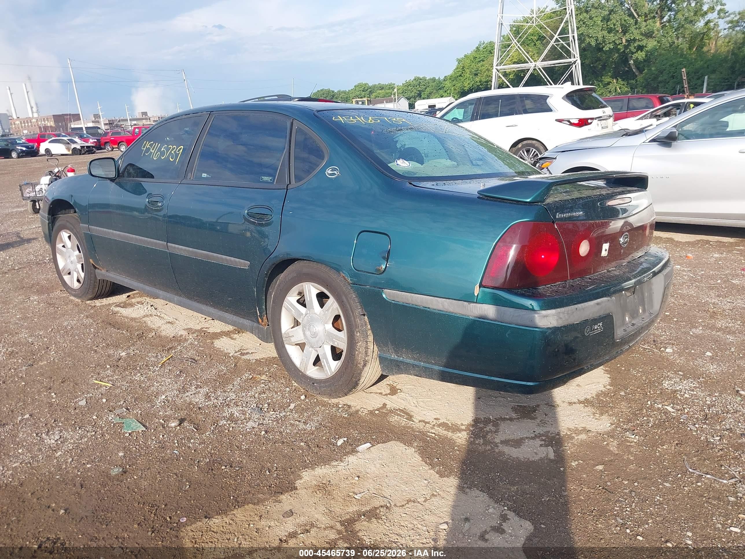 2001 Chevrolet Impala   Green vin: 2G1WF52E119245582
