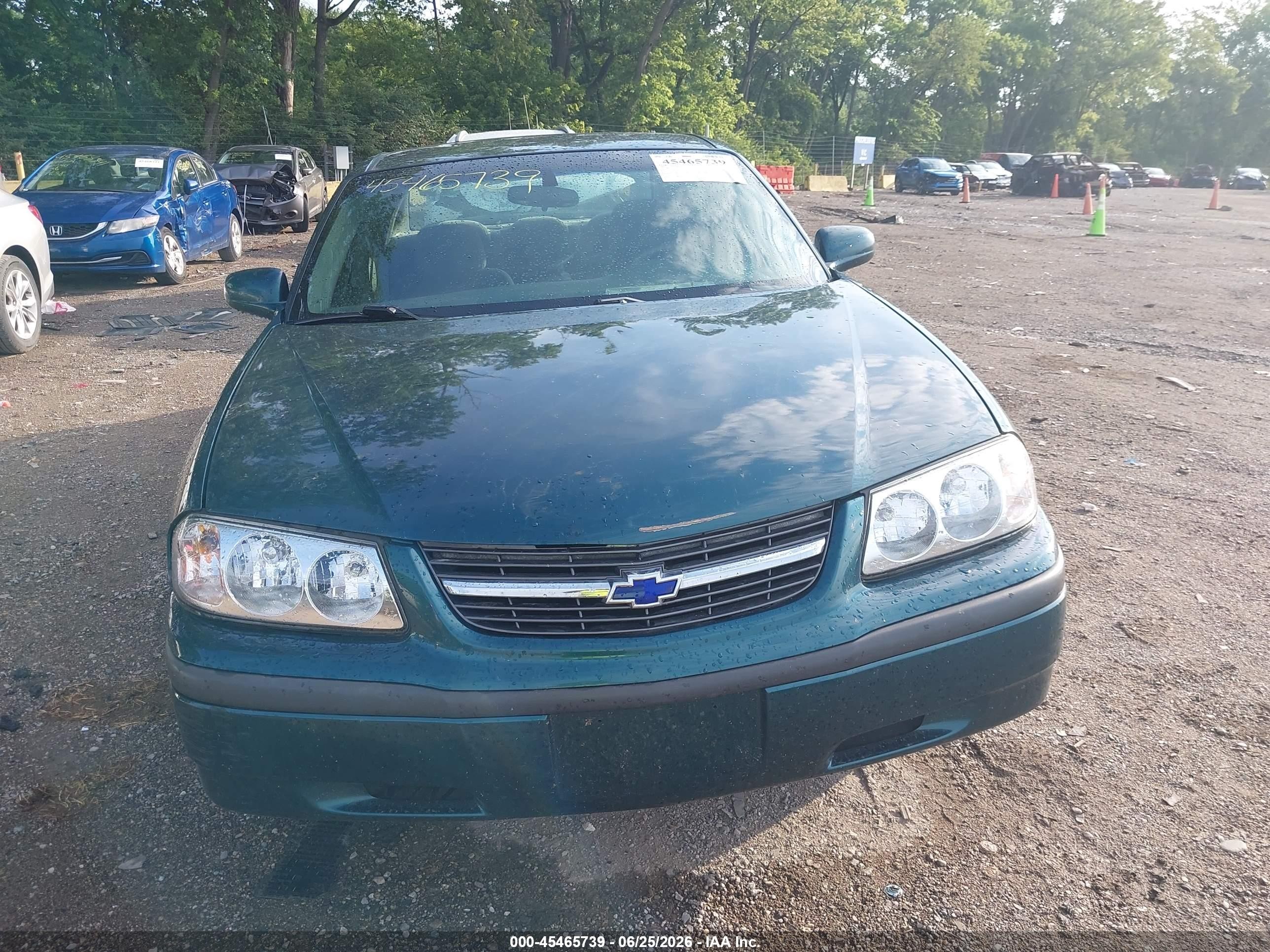 2001 Chevrolet Impala   Green vin: 2G1WF52E119245582