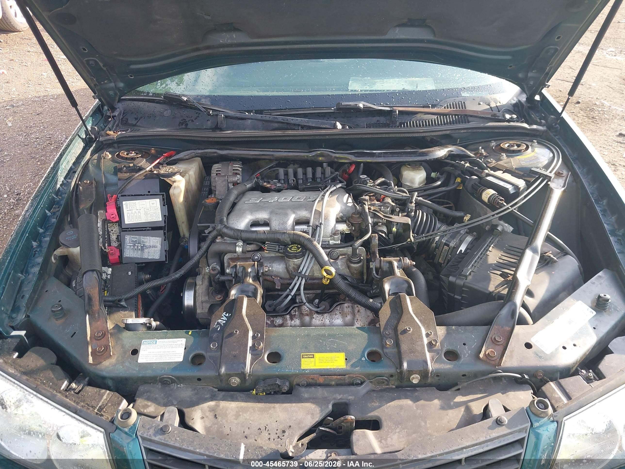 2001 Chevrolet Impala   Green vin: 2G1WF52E119245582