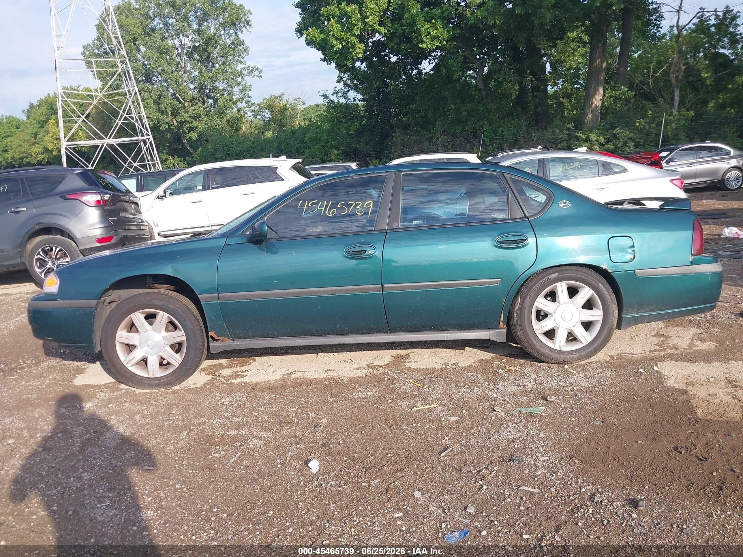 2001 Chevrolet Impala   Green vin: 2G1WF52E119245582