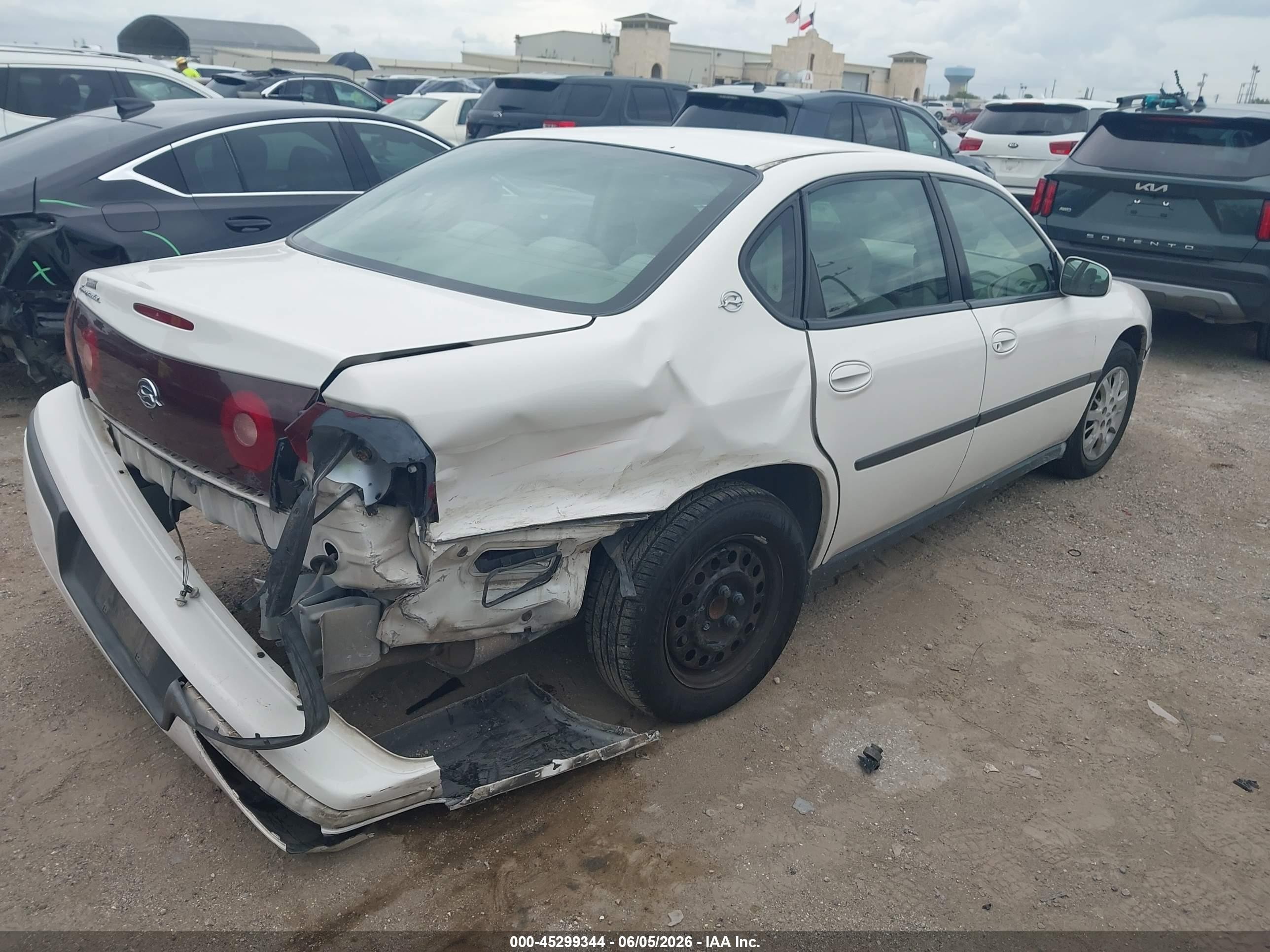 2001 Chevrolet Impala   White vin: 2G1WF52E119278341