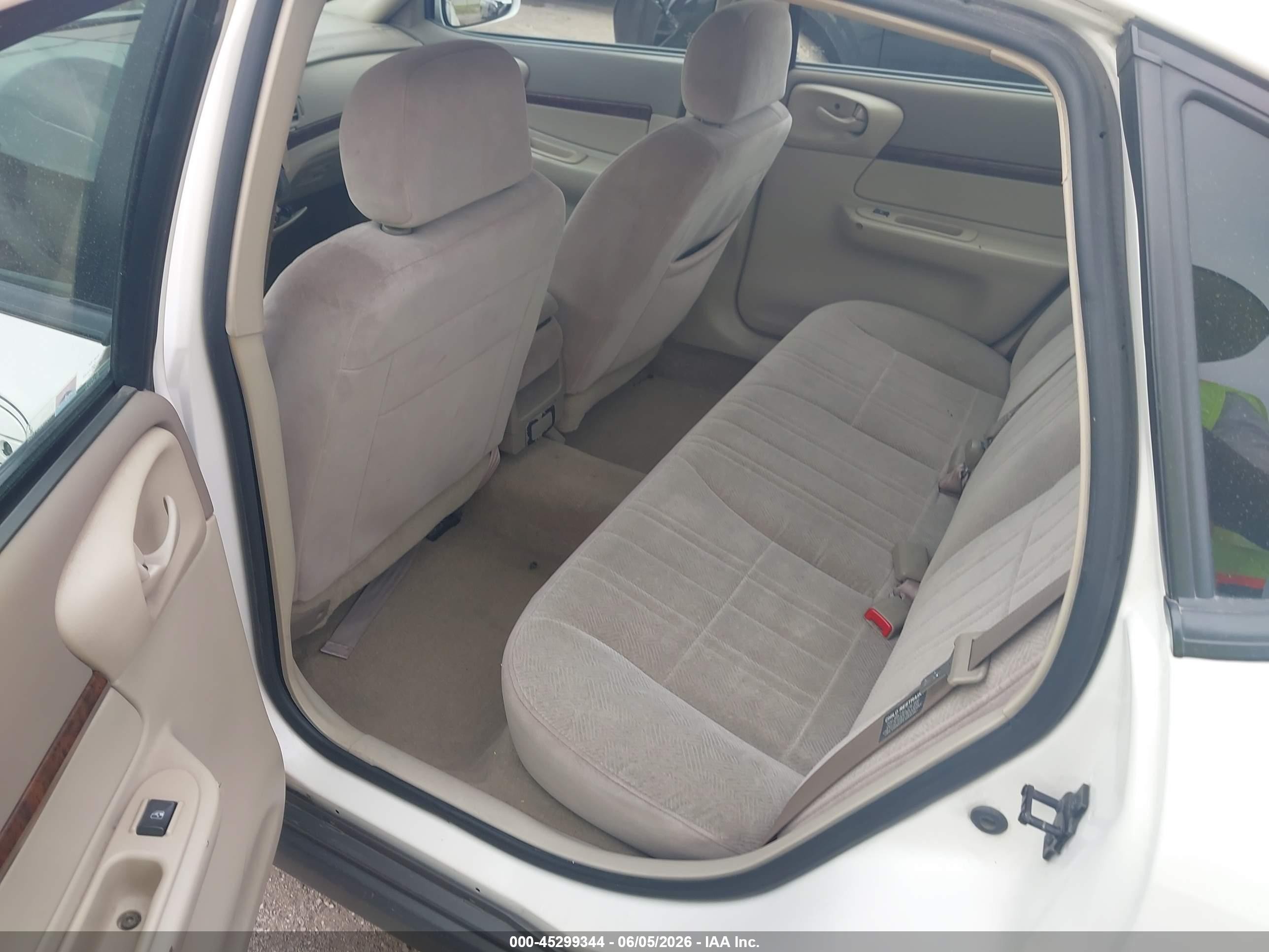 2001 Chevrolet Impala   White vin: 2G1WF52E119278341