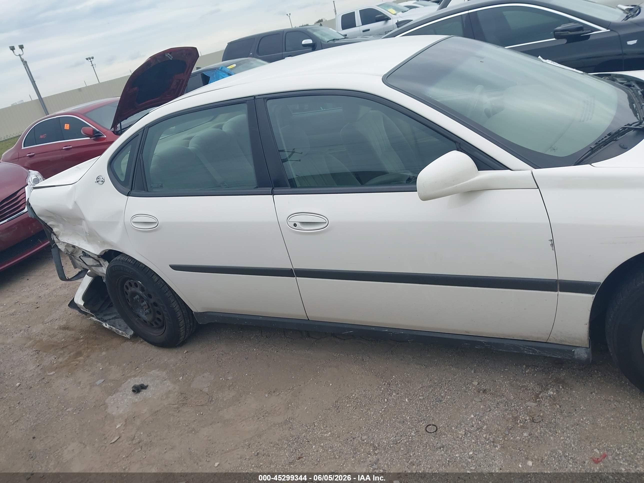 2001 Chevrolet Impala   White vin: 2G1WF52E119278341