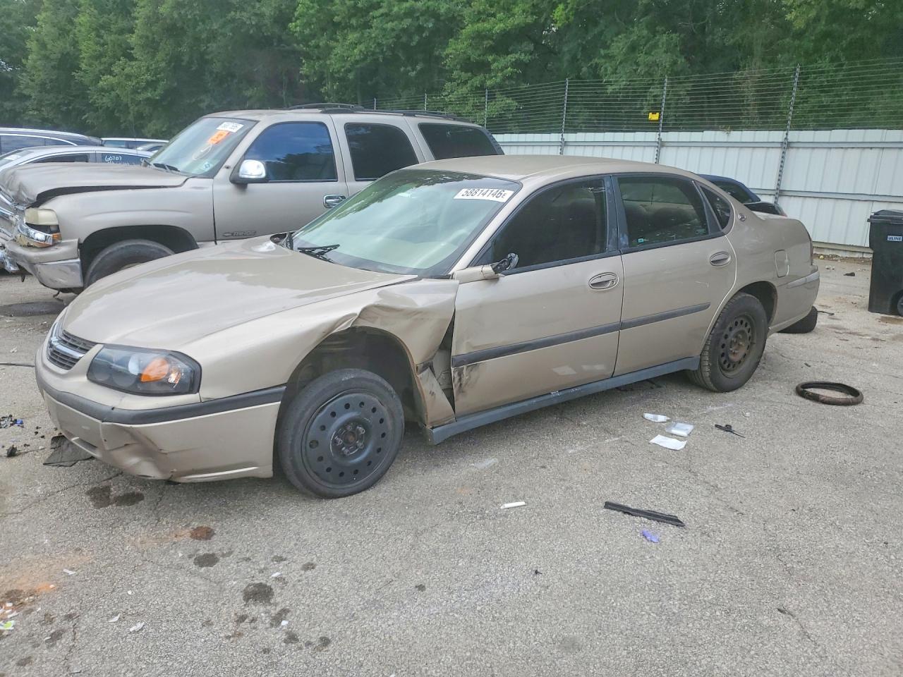 2001 Chevrolet Impala Коричневый vin: 2G1WF52E119283443
