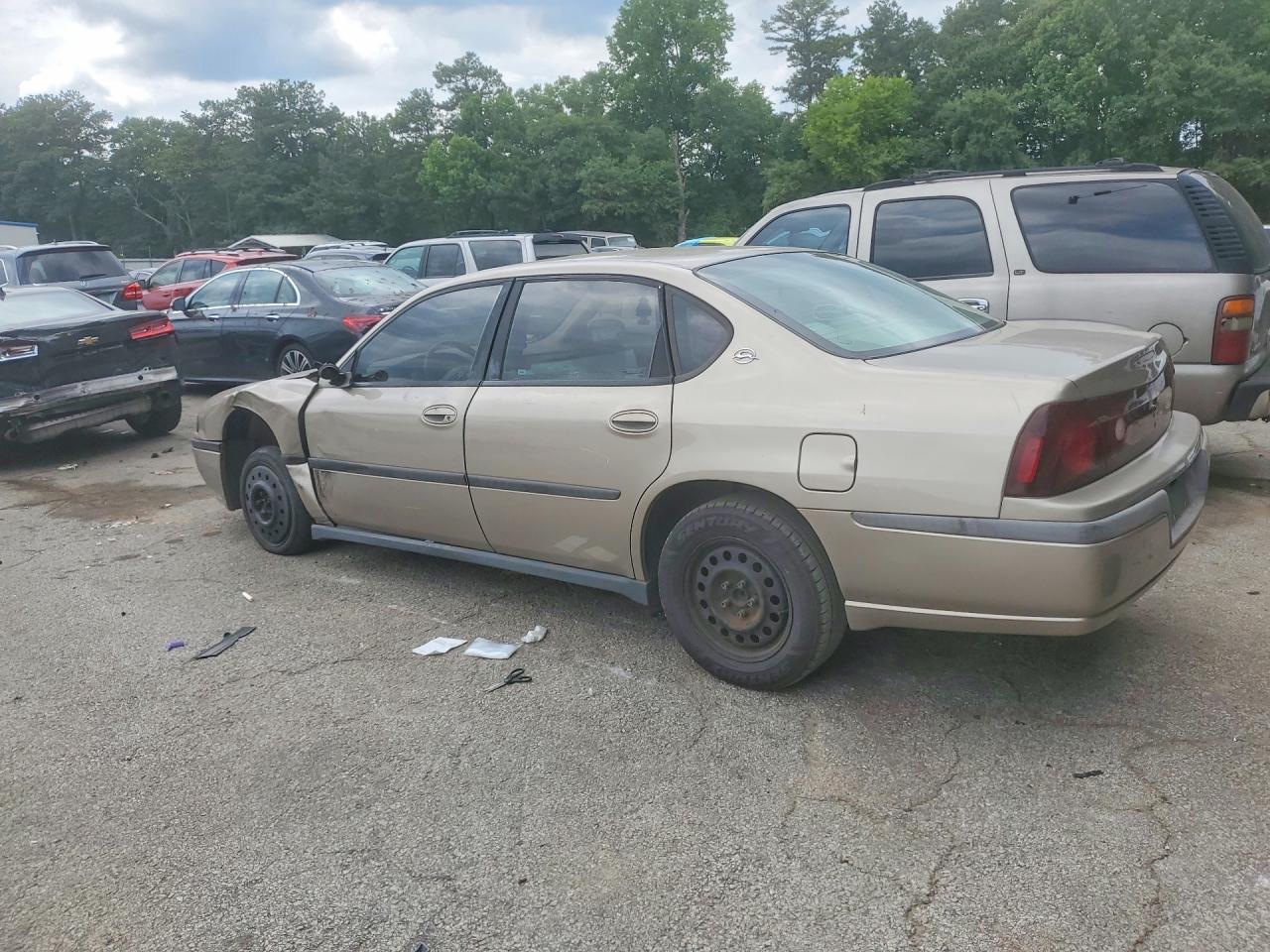 2001 Chevrolet Impala Коричневый vin: 2G1WF52E119283443