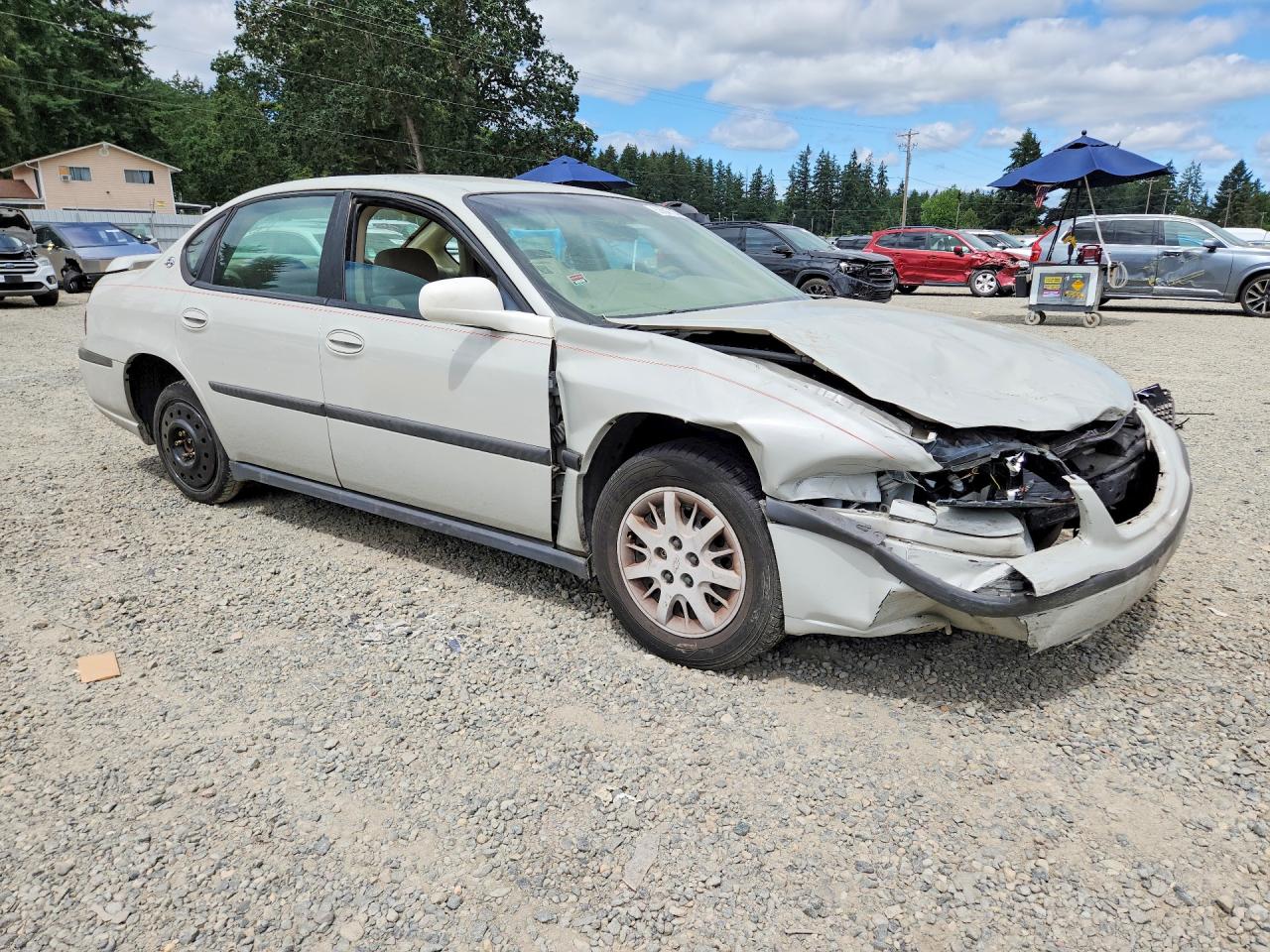 2003 Chevrolet Impala Gray vin: 2G1WF52E139223102