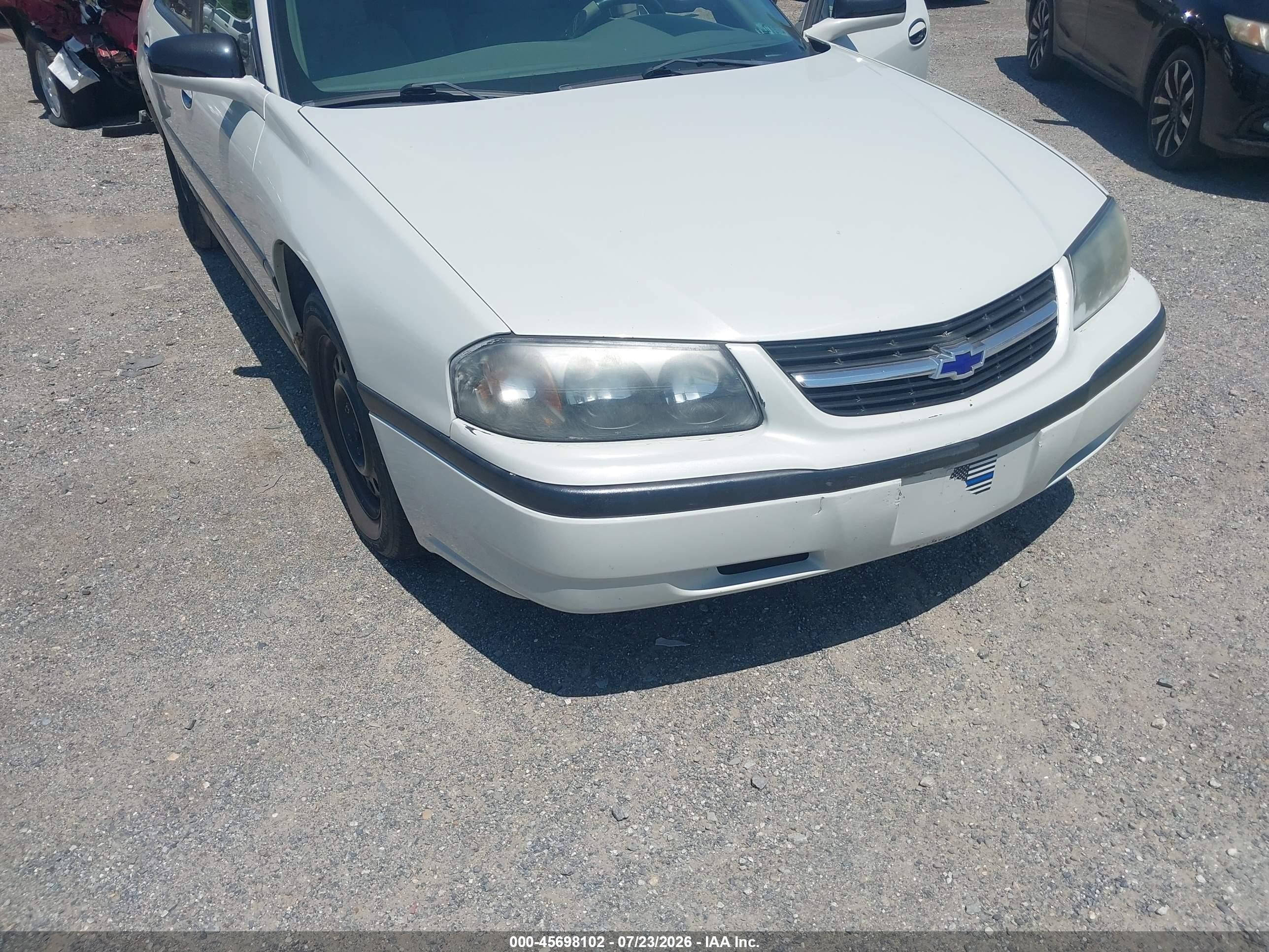 2003 Chevrolet Impala   Белый vin: 2G1WF52E139255371
