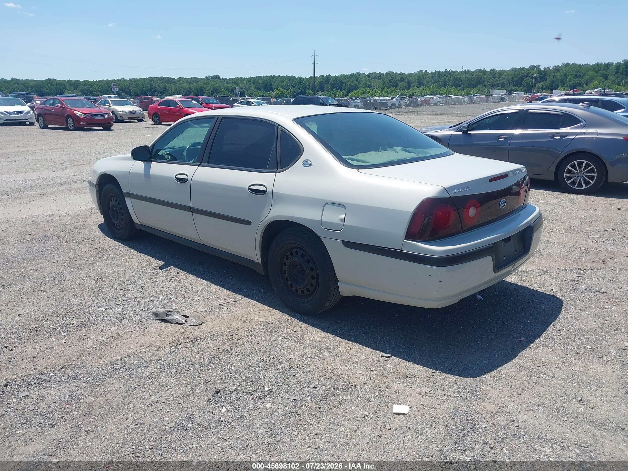 2003 Chevrolet Impala   Белый vin: 2G1WF52E139255371