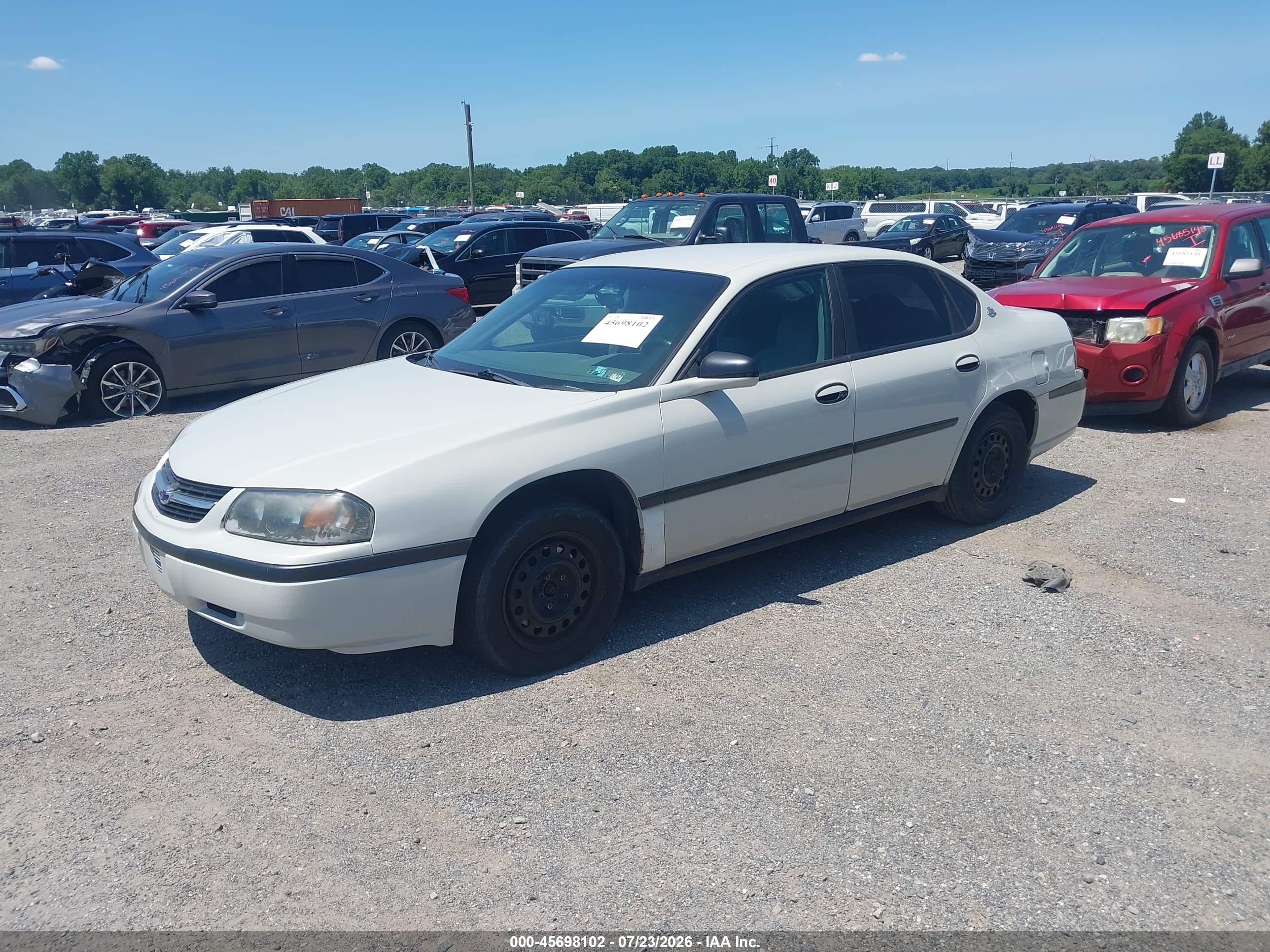 2003 Chevrolet Impala   Белый vin: 2G1WF52E139255371