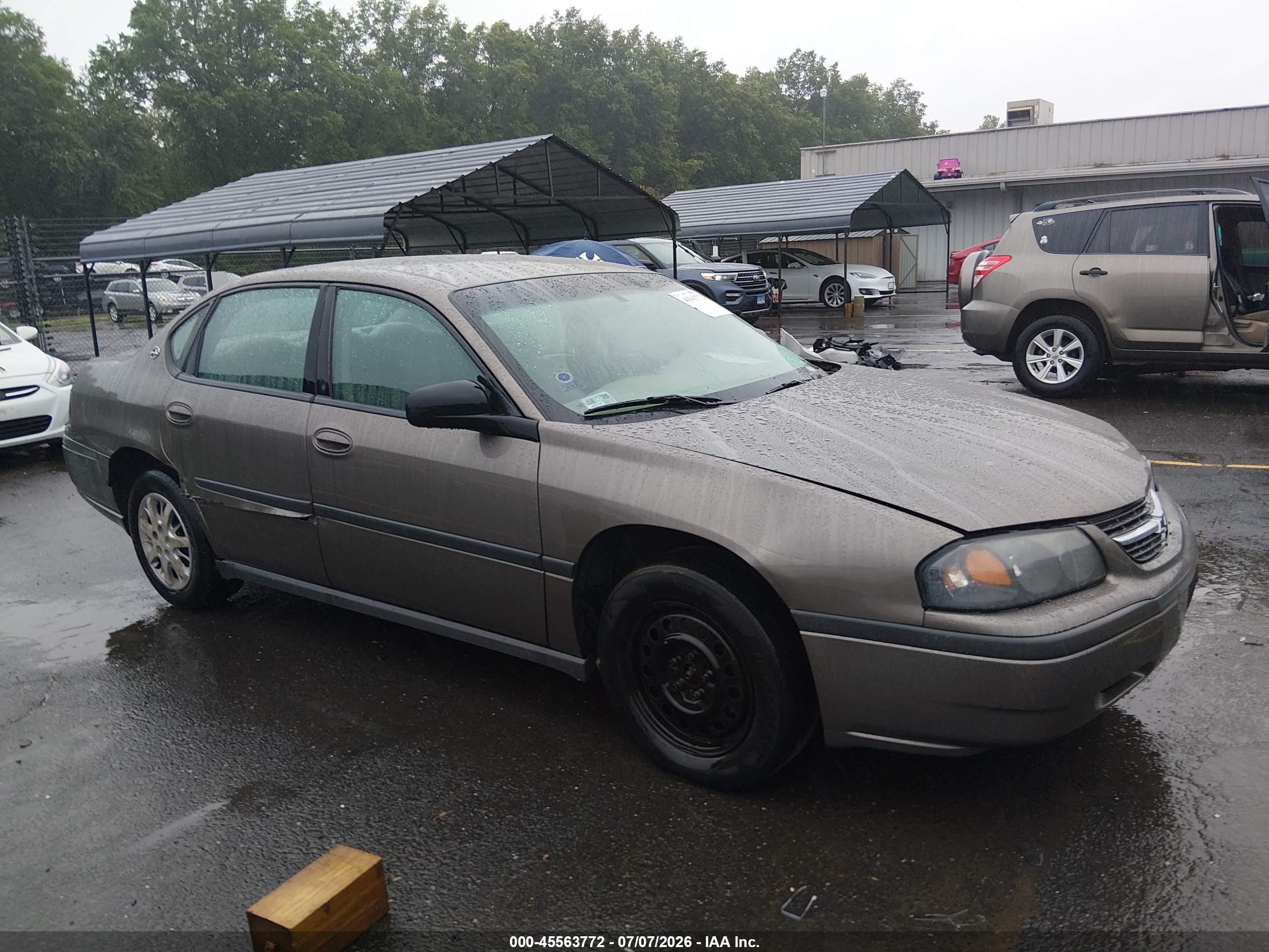 2003 Chevrolet Impala   Brown vin: 2G1WF52E139290699