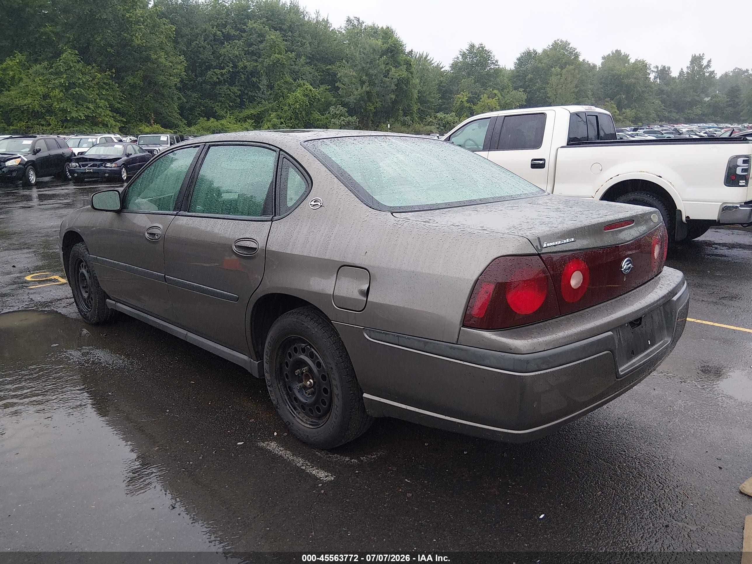 2003 Chevrolet Impala   Brown vin: 2G1WF52E139290699