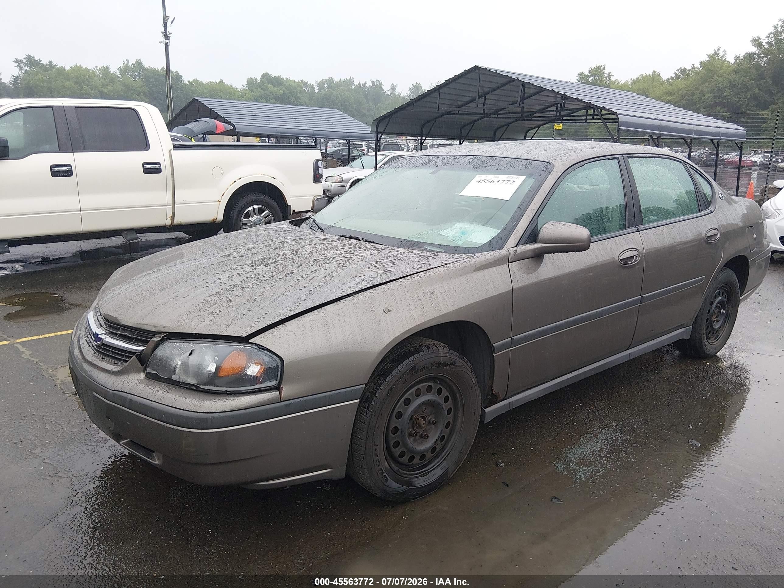 2003 Chevrolet Impala   Brown vin: 2G1WF52E139290699