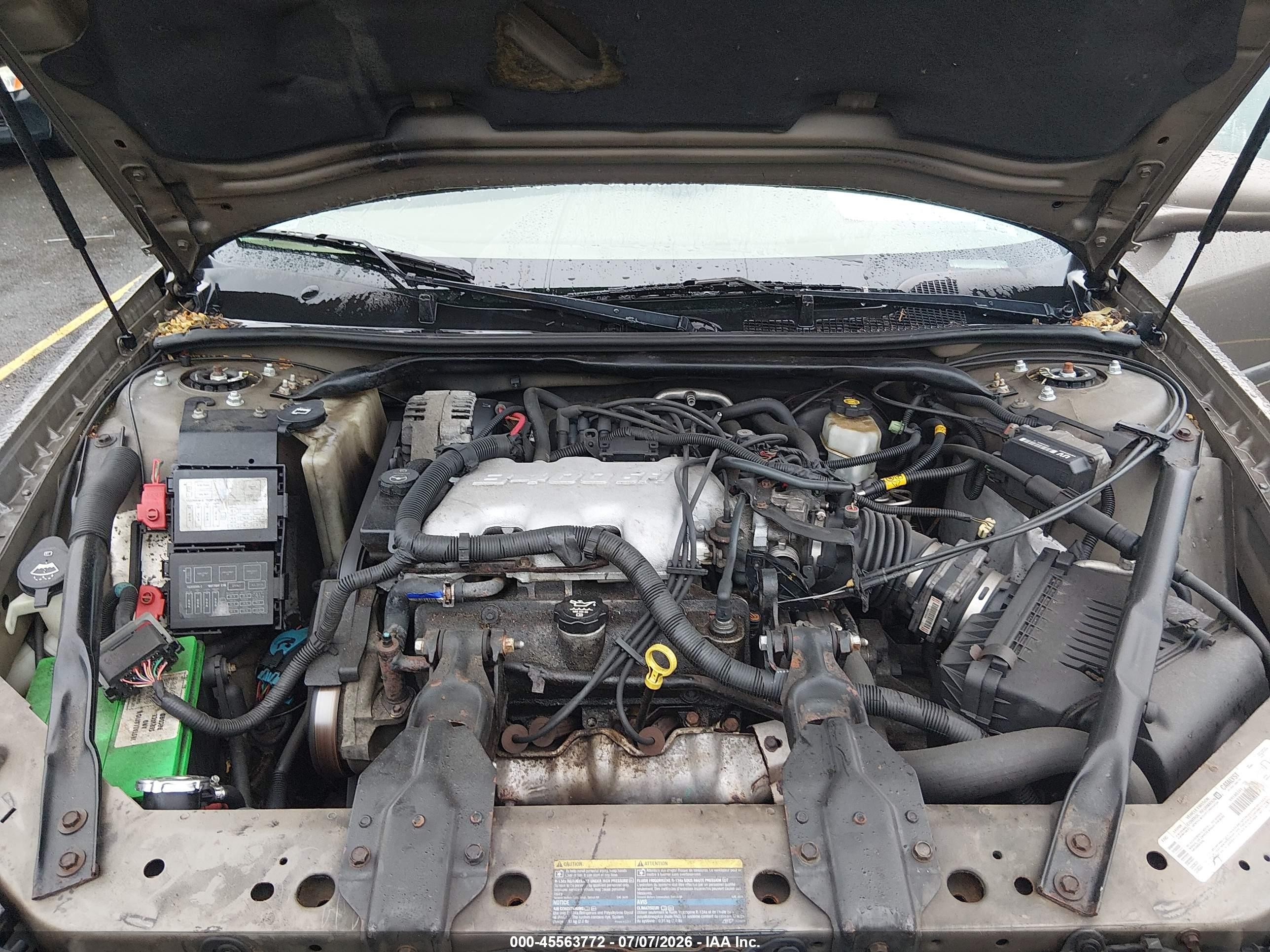 2003 Chevrolet Impala   Brown vin: 2G1WF52E139290699