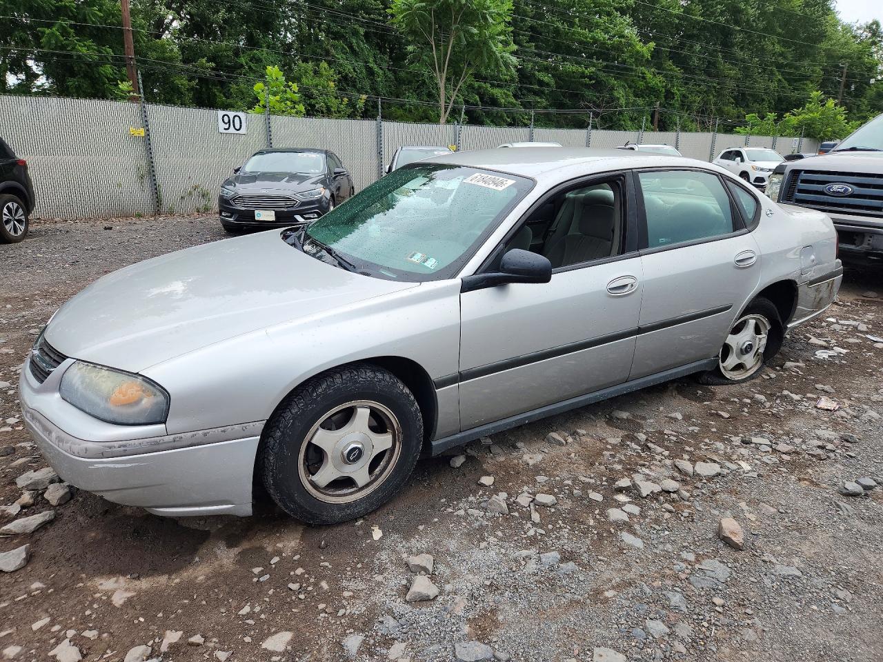 2005 Chevrolet Impala Silver vin: 2G1WF52E159207016