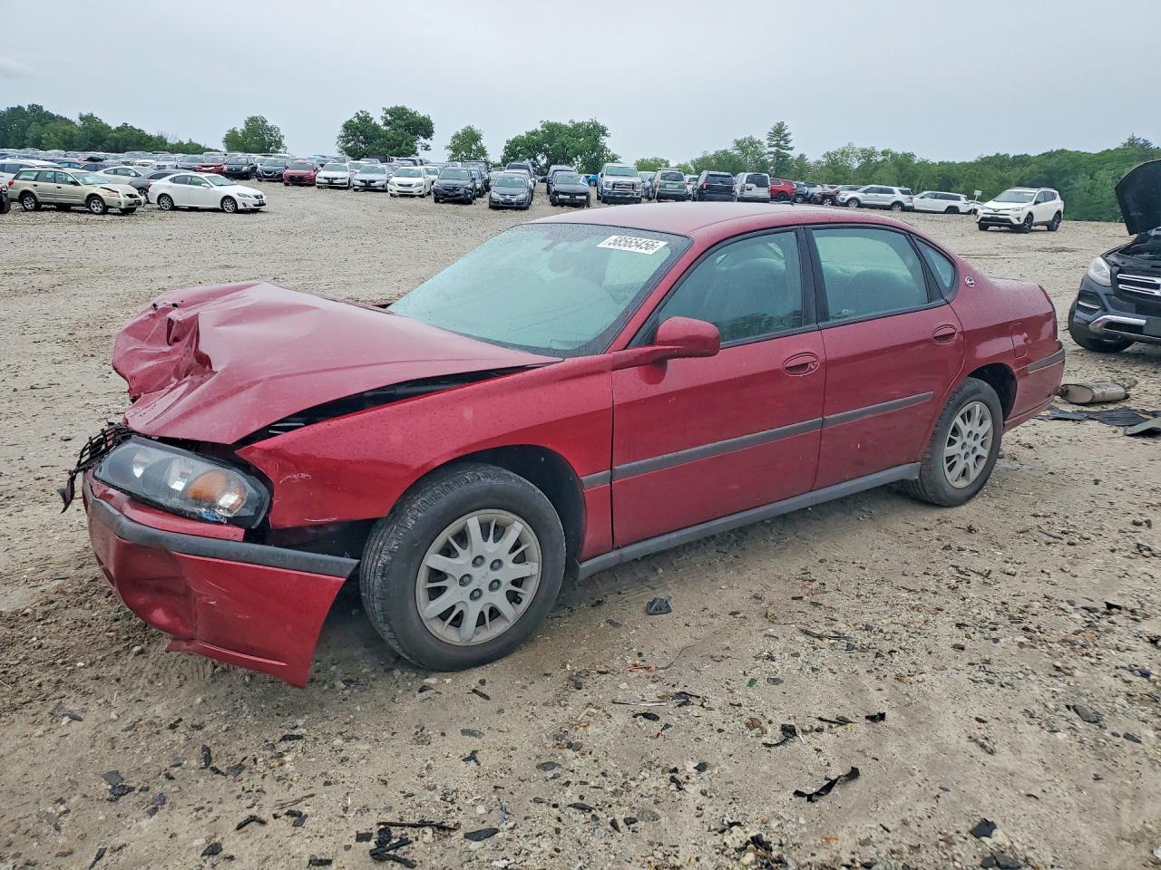 2005 Chevrolet Impala Red vin: 2G1WF52E159243465