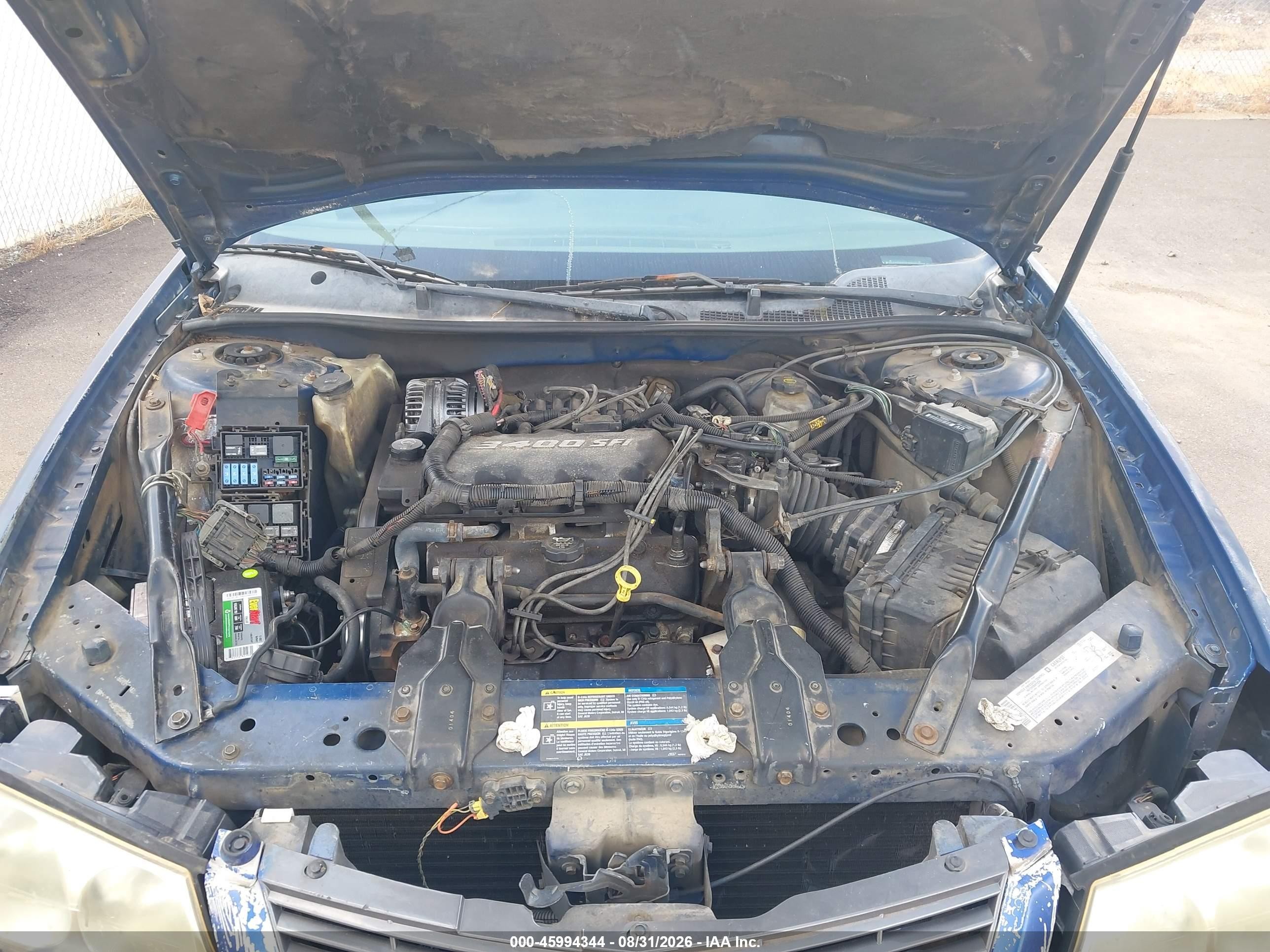 2005 Chevrolet Impala   Blue vin: 2G1WF52E159261187