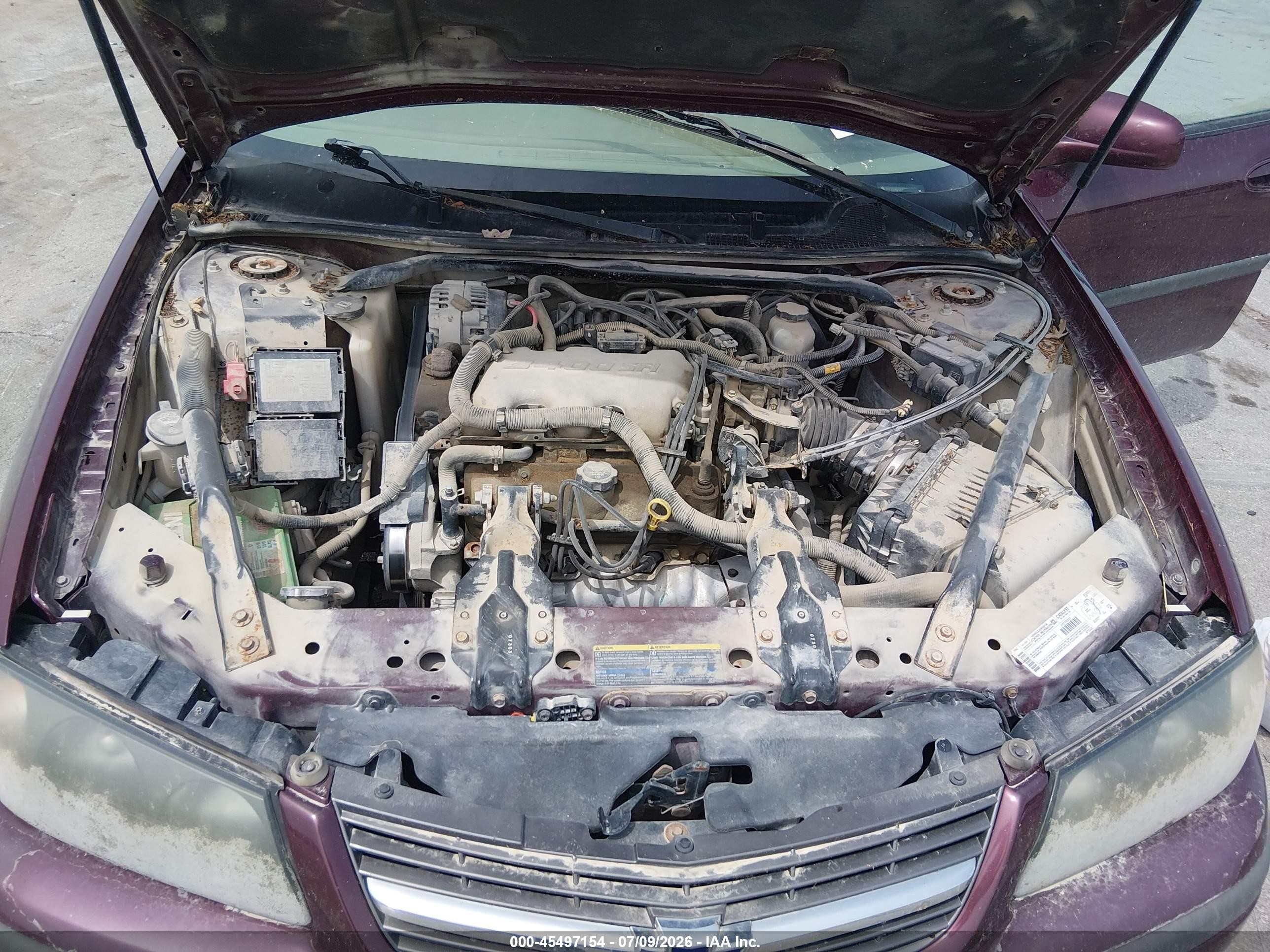 2003 Chevrolet Impala   Purple vin: 2G1WF52E239392125