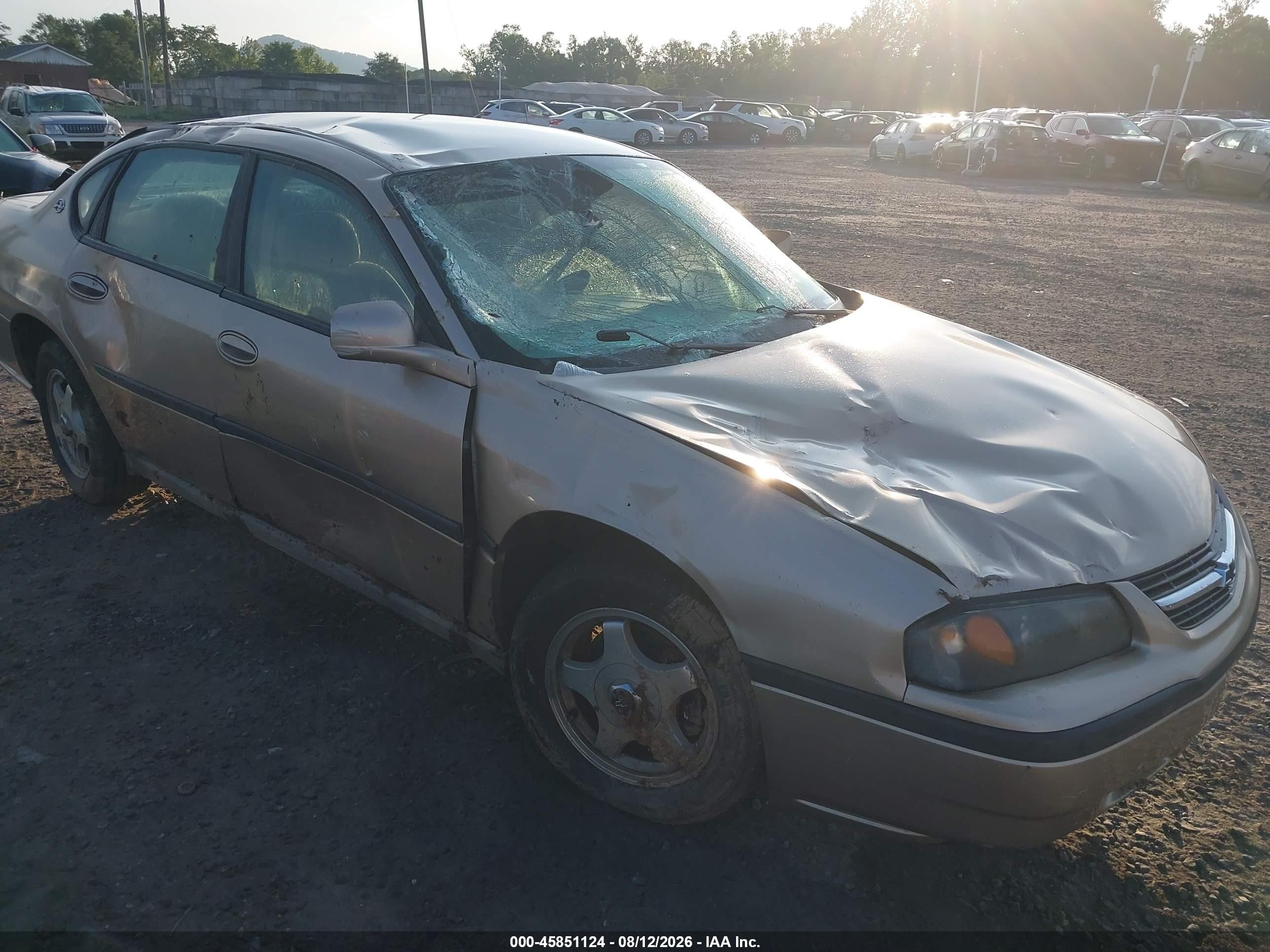 2004 Chevrolet Impala   Gold vin: 2G1WF52E249218296