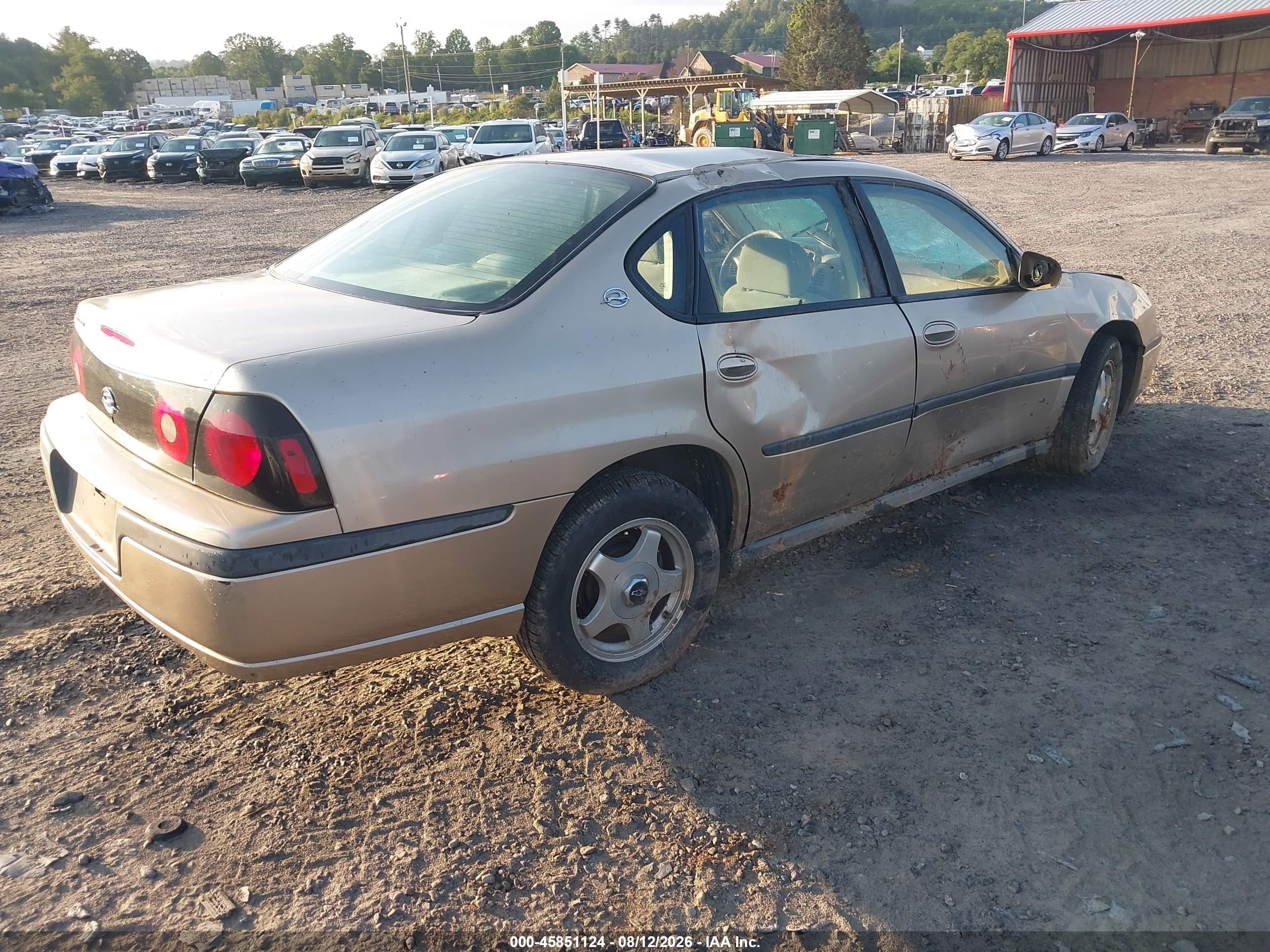 2004 Chevrolet Impala   Gold vin: 2G1WF52E249218296
