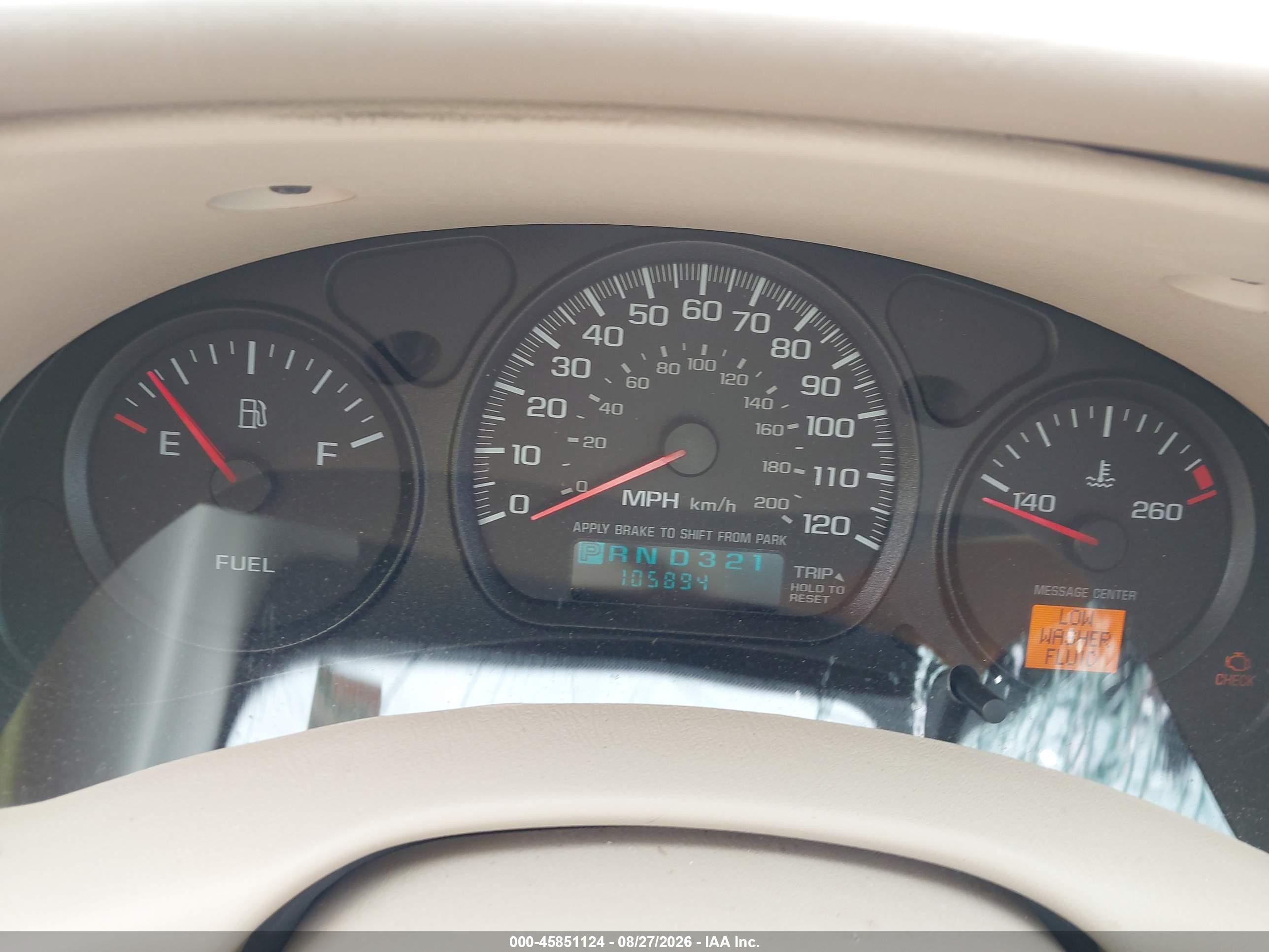 2004 Chevrolet Impala   Gold vin: 2G1WF52E249218296
