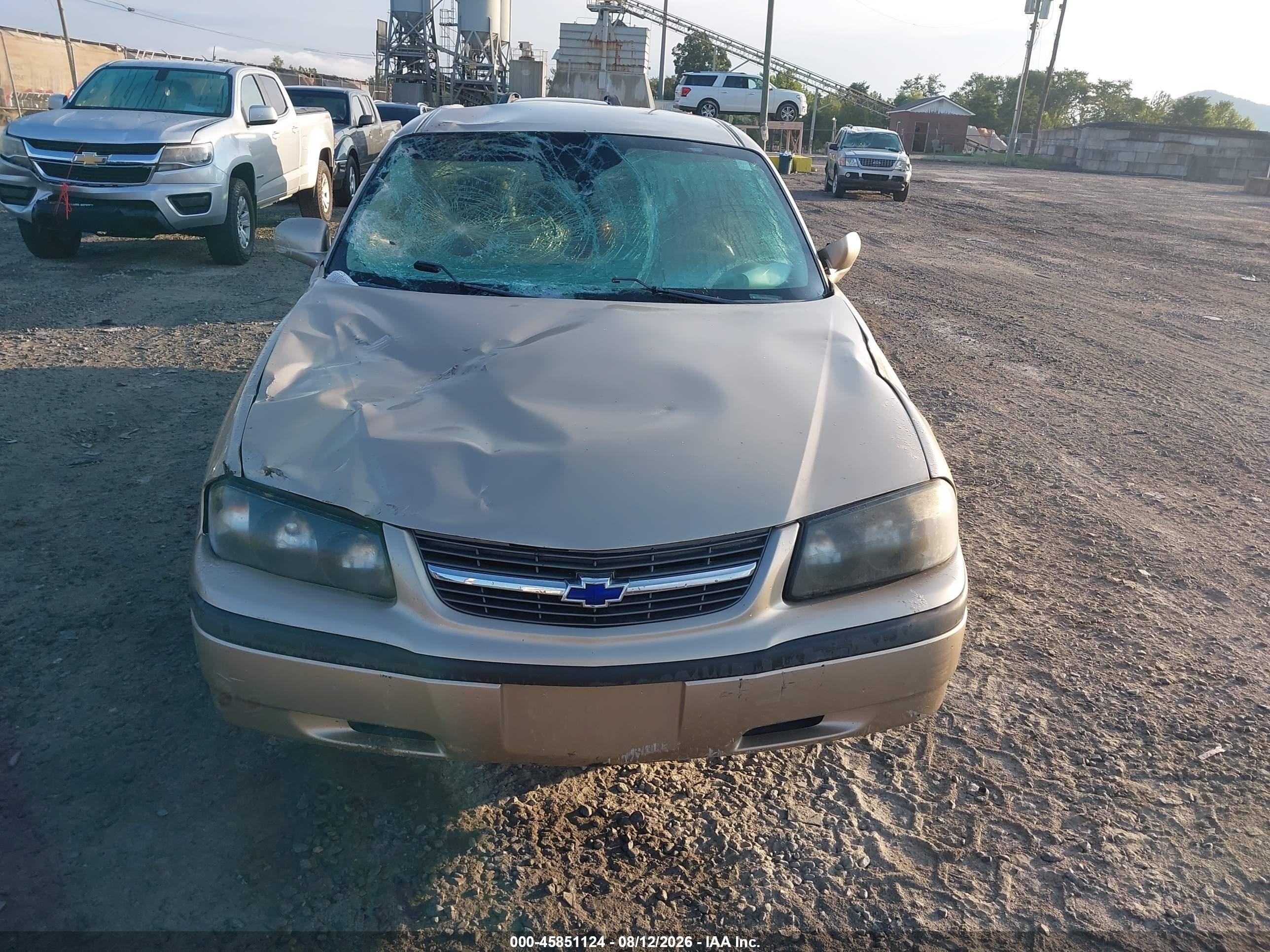 2004 Chevrolet Impala   Gold vin: 2G1WF52E249218296