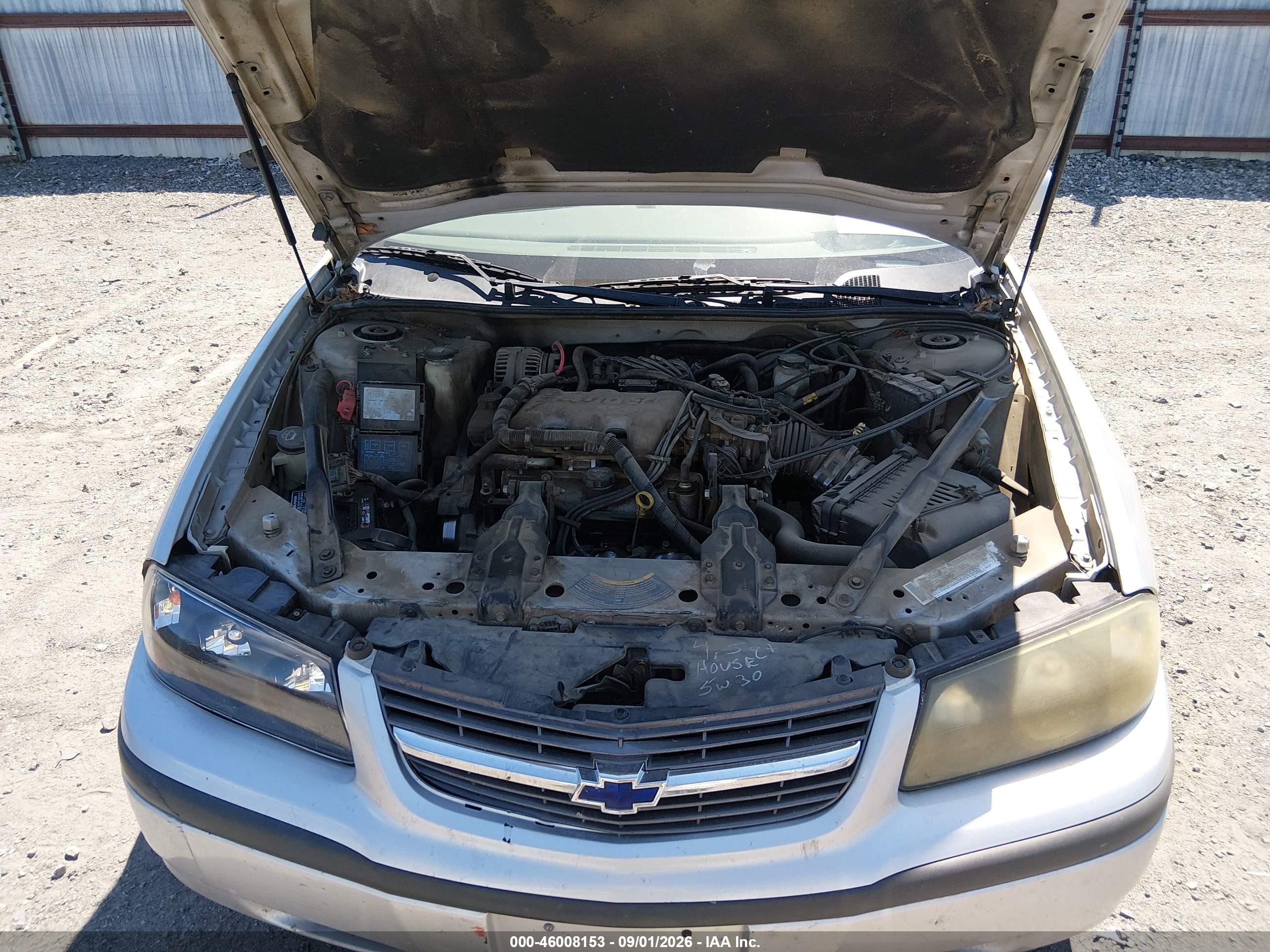 2004 Chevrolet Impala   Silver vin: 2G1WF52E249292740