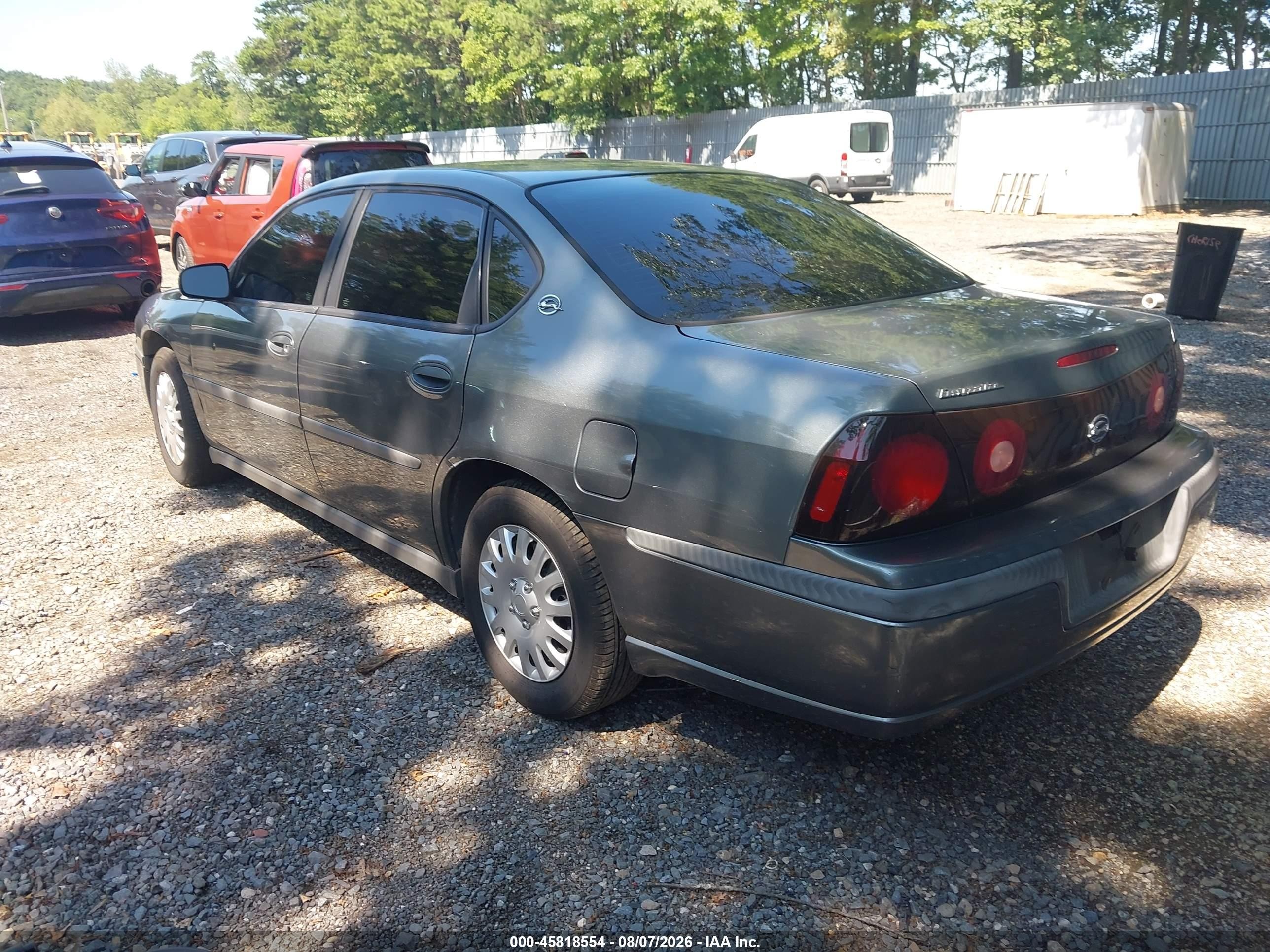 2004 Chevrolet Impala   Gray vin: 2G1WF52E249299381
