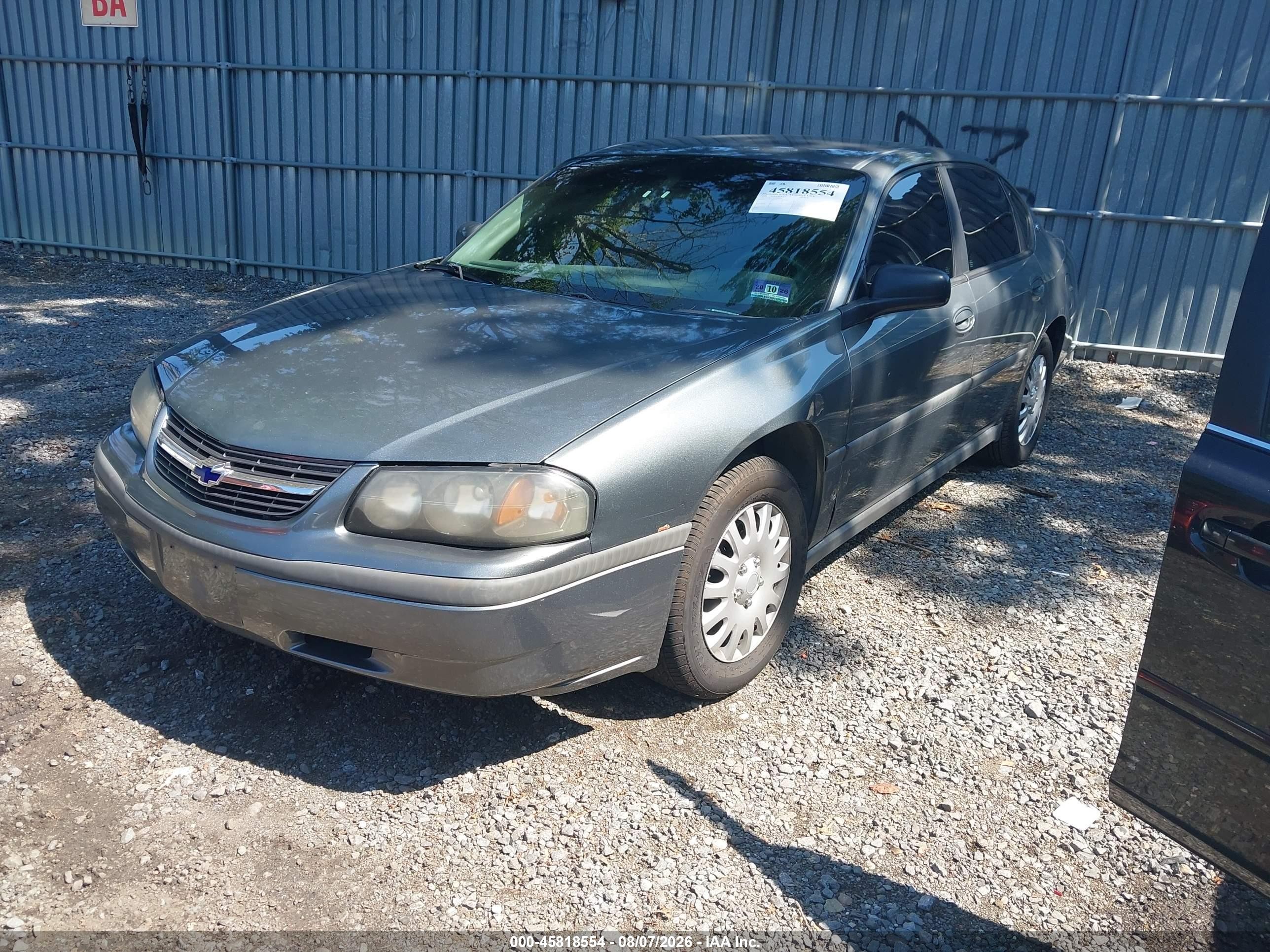 2004 Chevrolet Impala   Gray vin: 2G1WF52E249299381