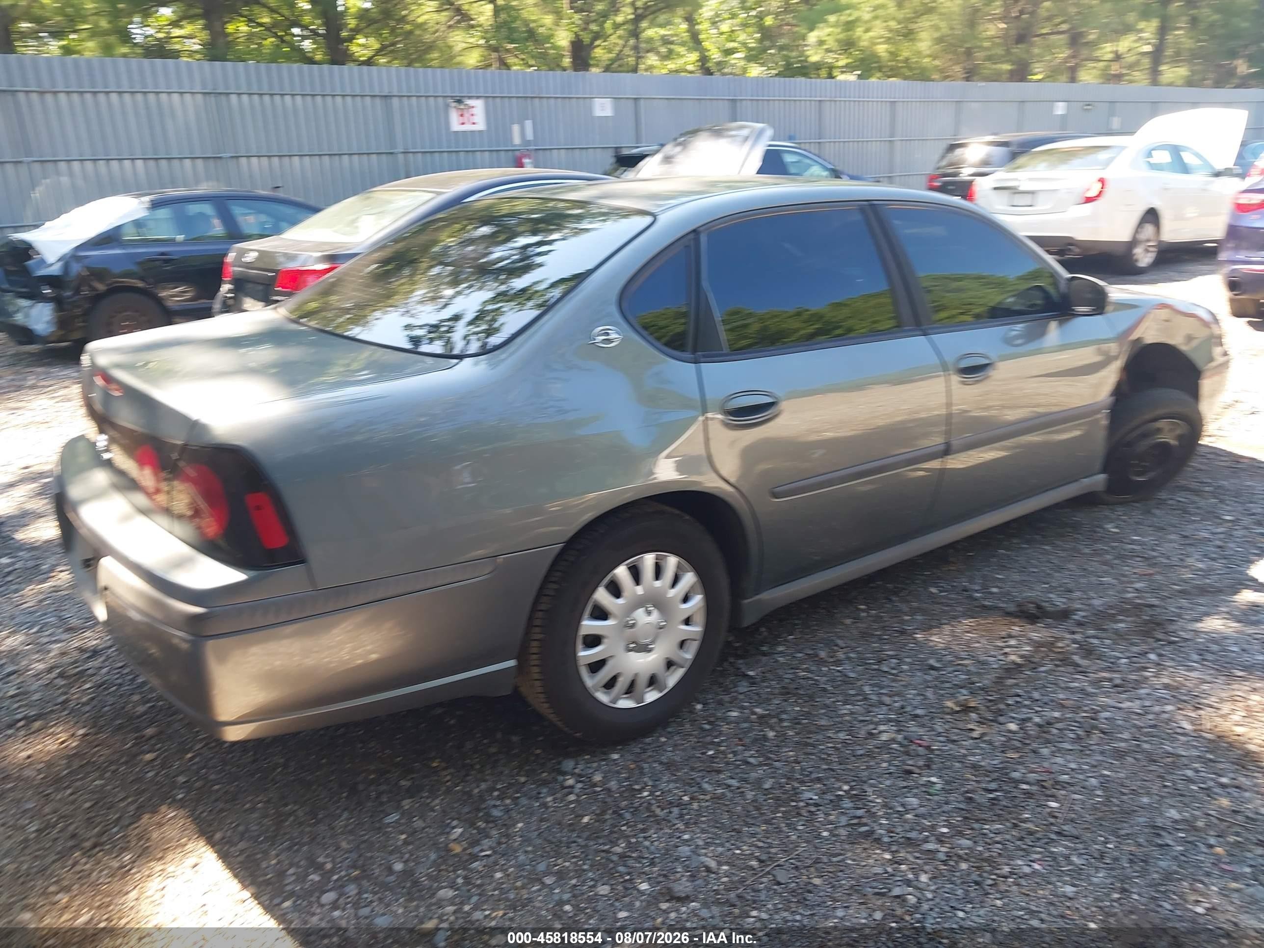 2004 Chevrolet Impala   Gray vin: 2G1WF52E249299381
