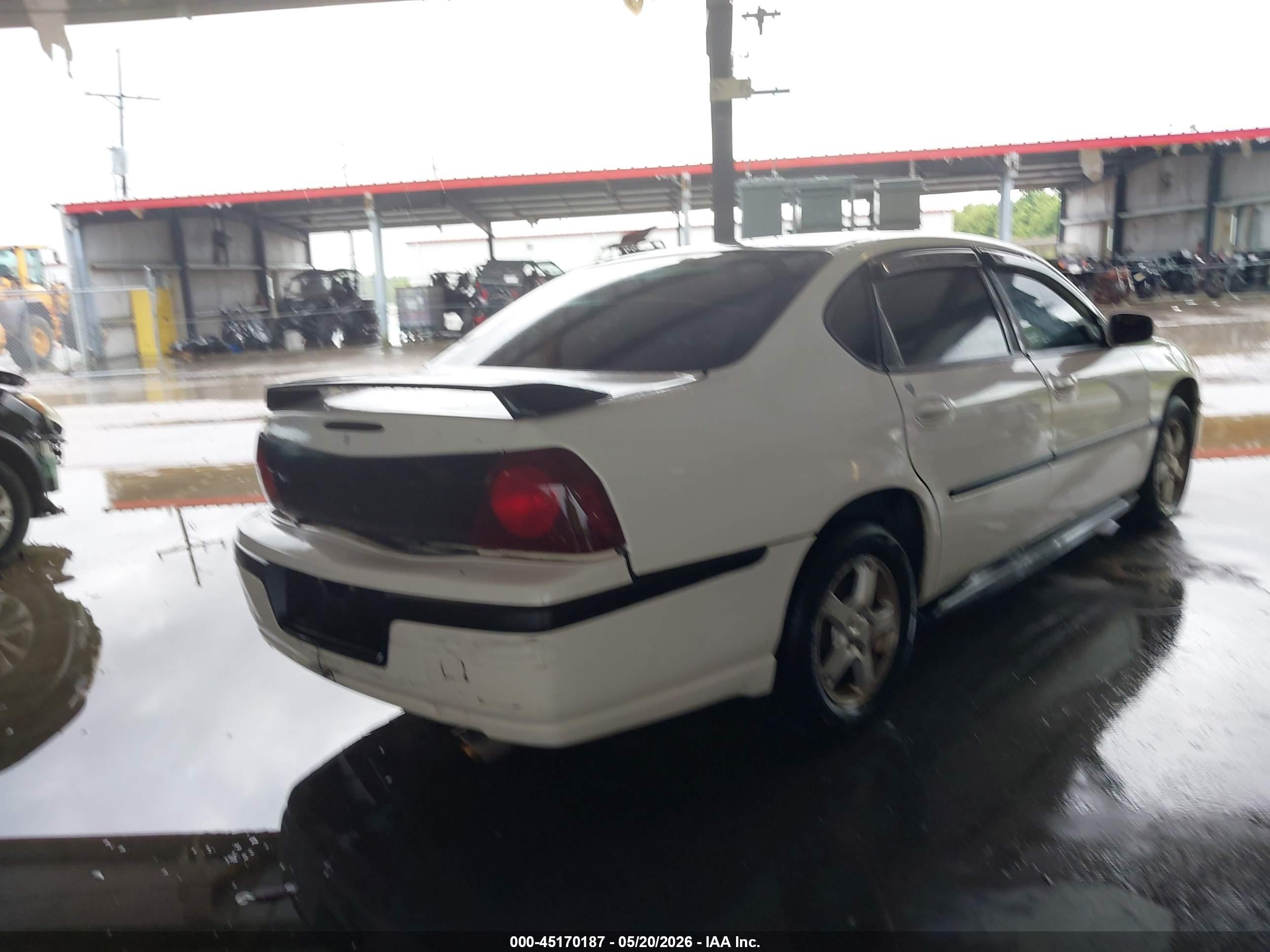 2004 Chevrolet Impala   Белый vin: 2G1WF52E249345291