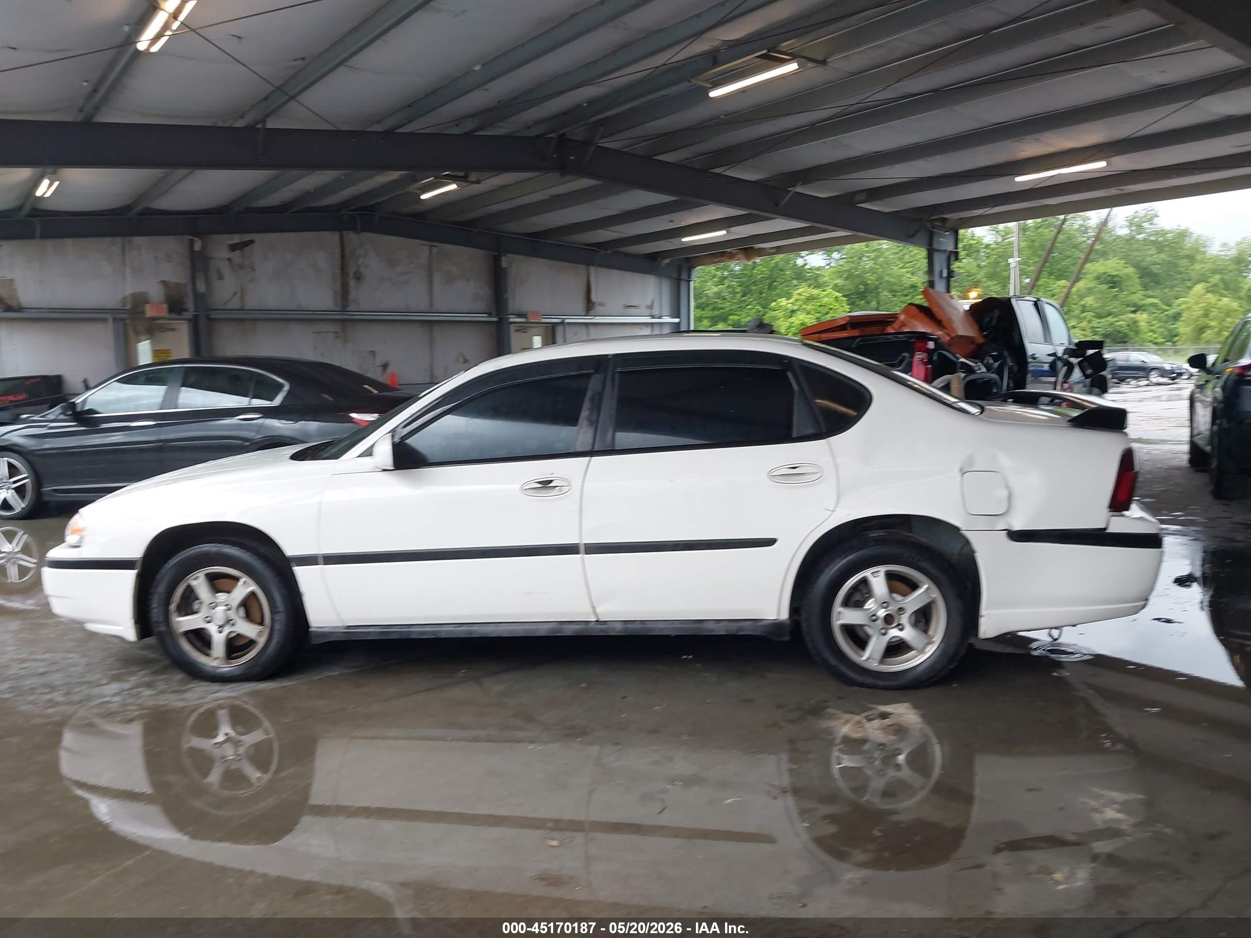 2004 Chevrolet Impala   Белый vin: 2G1WF52E249345291