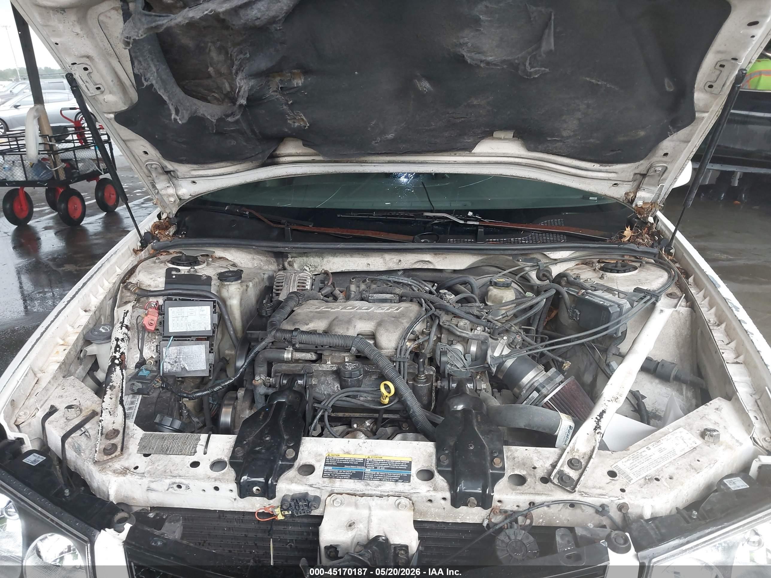 2004 Chevrolet Impala   Белый vin: 2G1WF52E249345291