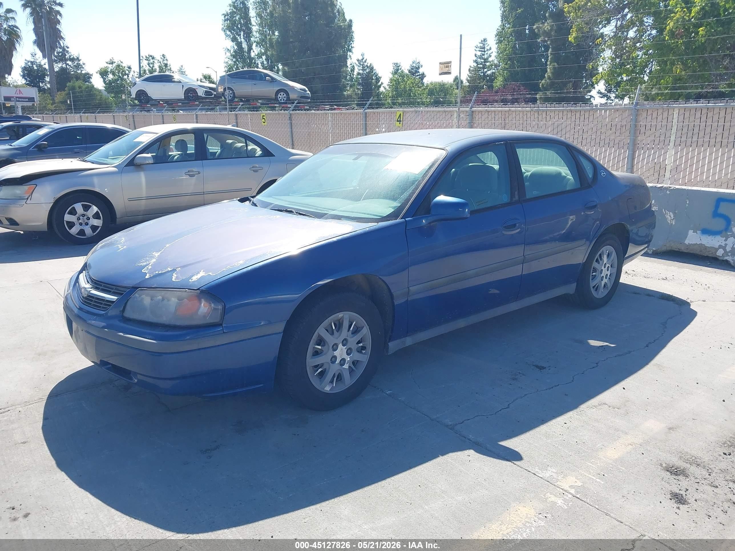 2005 Chevrolet Impala   Blue vin: 2G1WF52E259212127