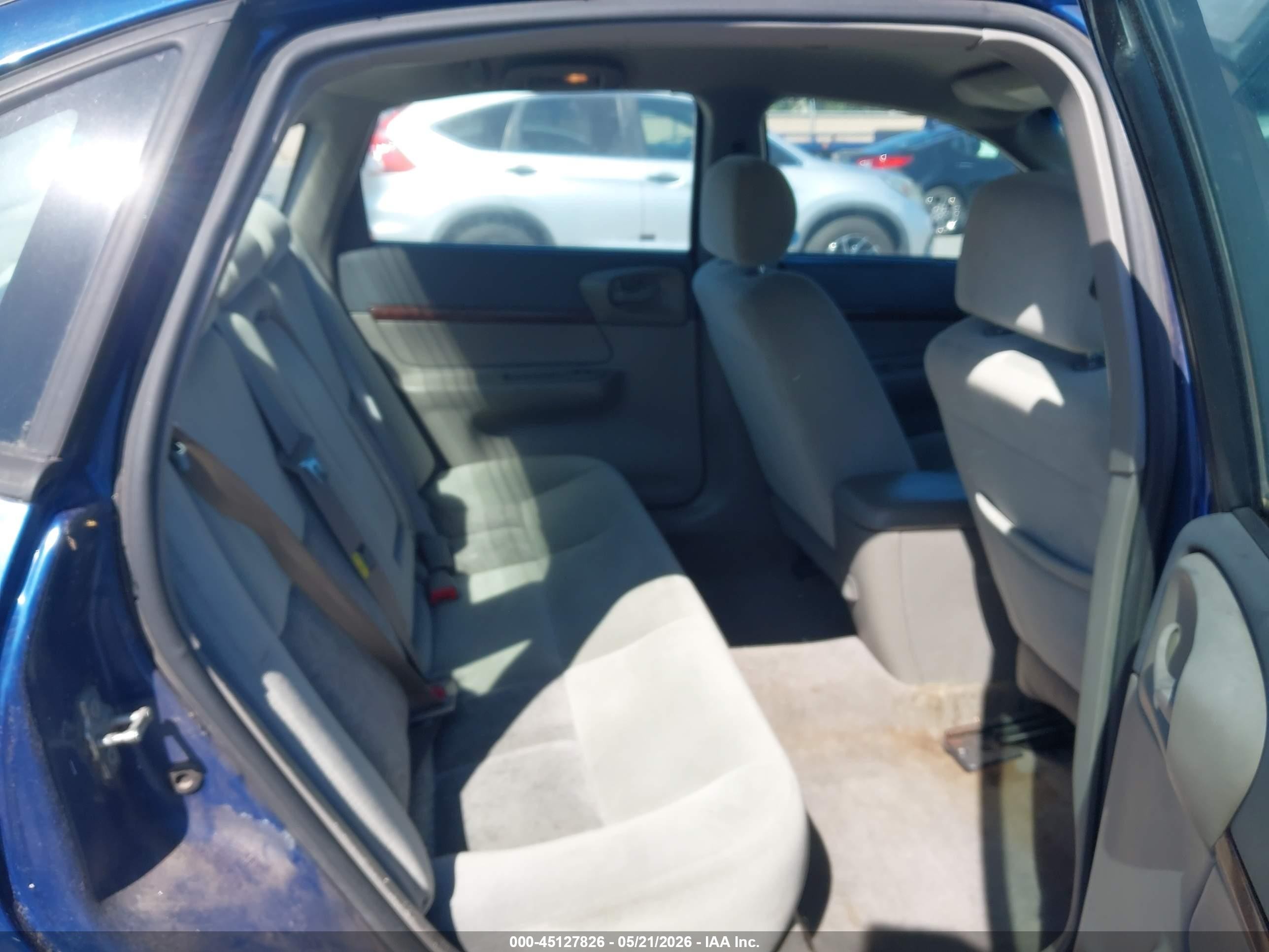 2005 Chevrolet Impala   Blue vin: 2G1WF52E259212127
