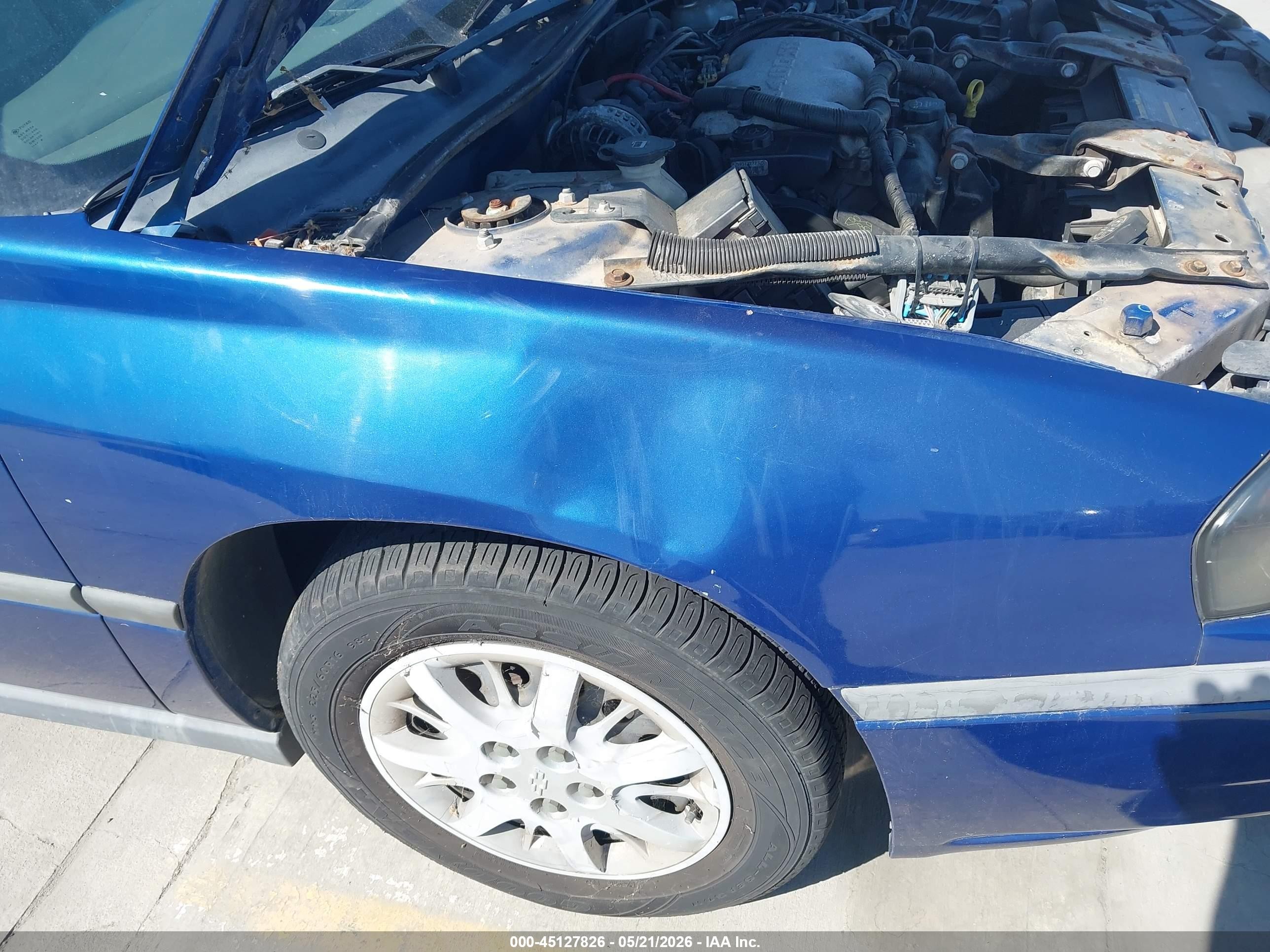 2005 Chevrolet Impala   Blue vin: 2G1WF52E259212127