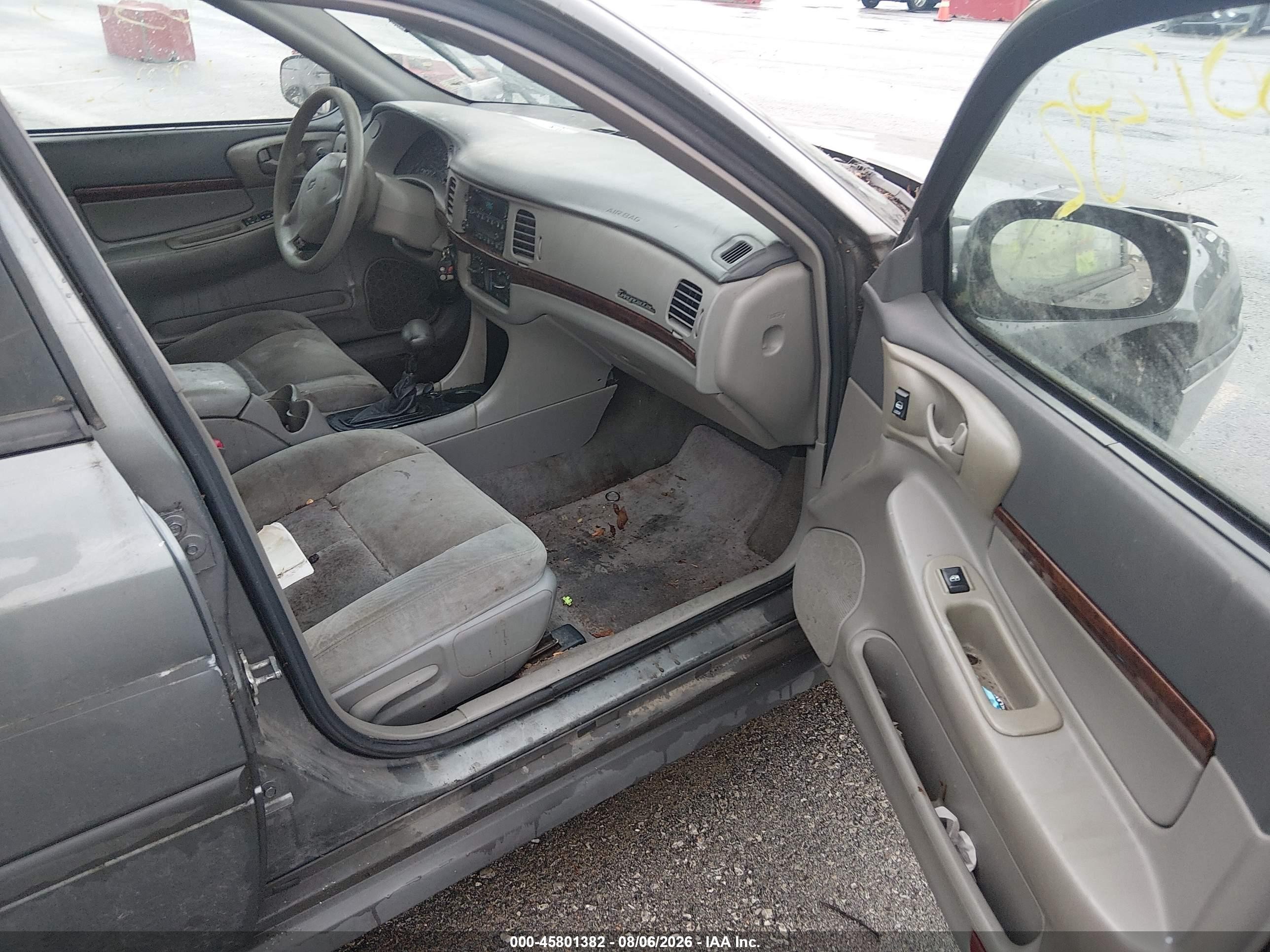 2005 Chevrolet Impala   Серый vin: 2G1WF52E259236377