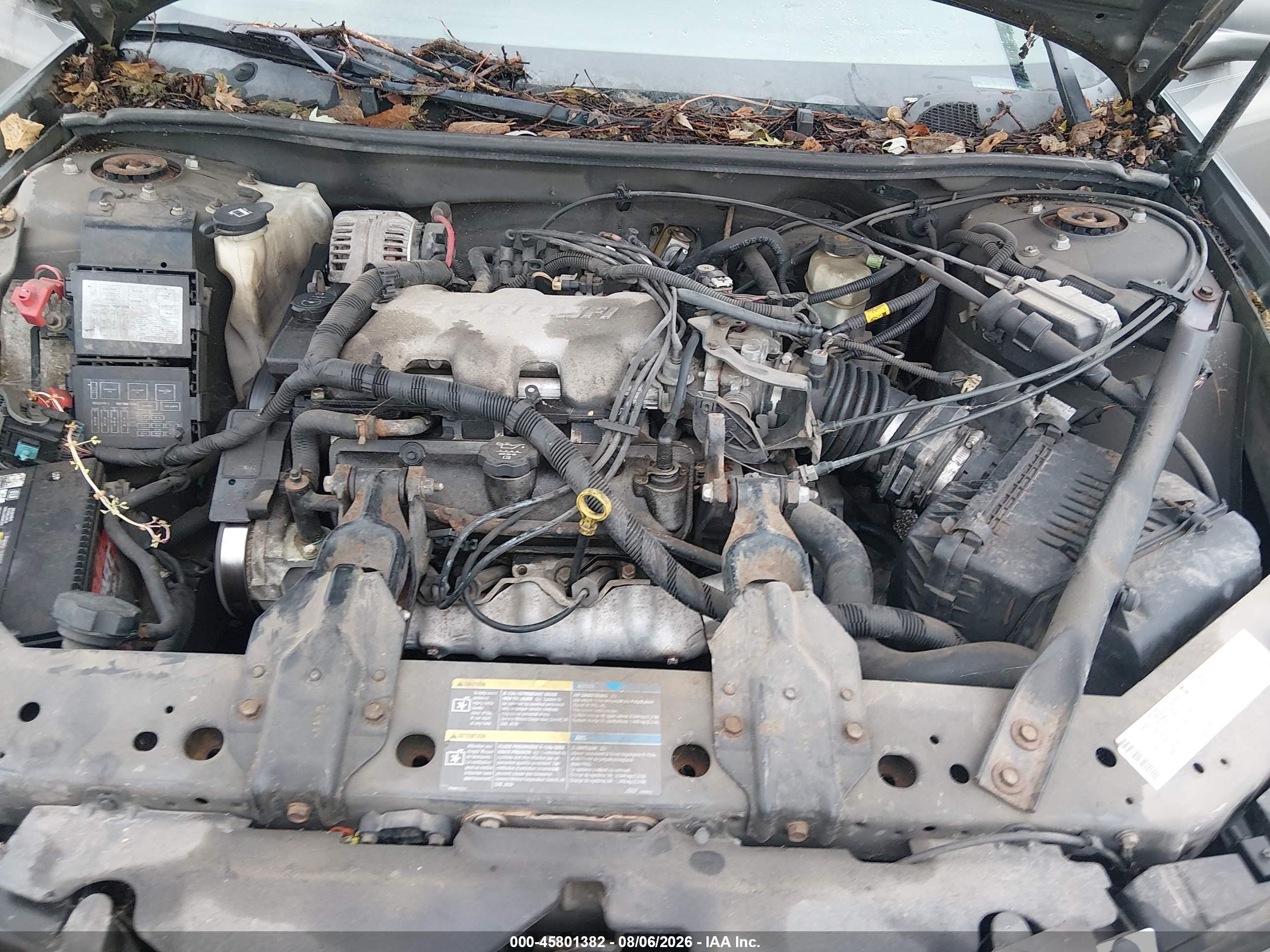 2005 Chevrolet Impala   Серый vin: 2G1WF52E259236377