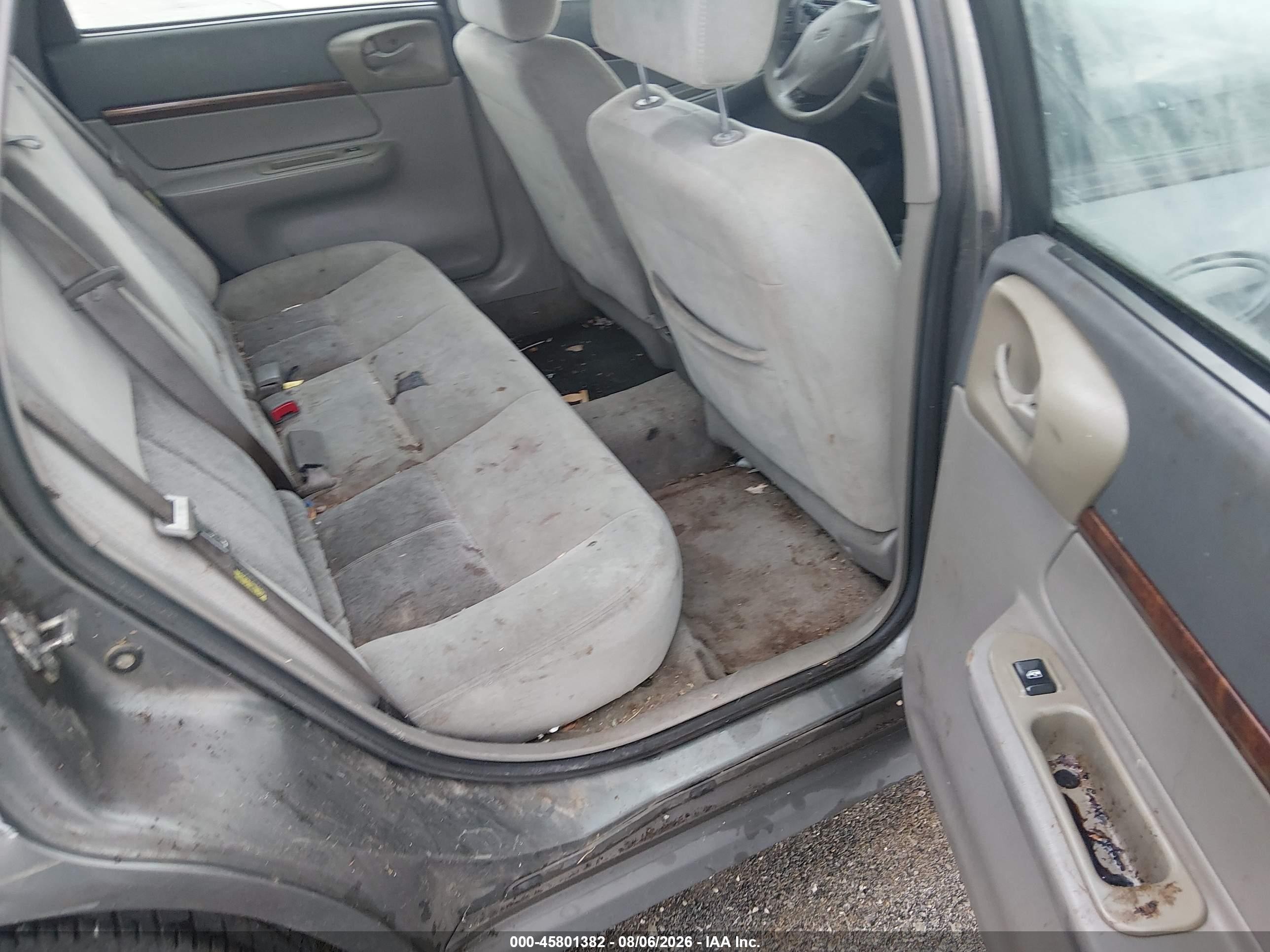 2005 Chevrolet Impala   Серый vin: 2G1WF52E259236377