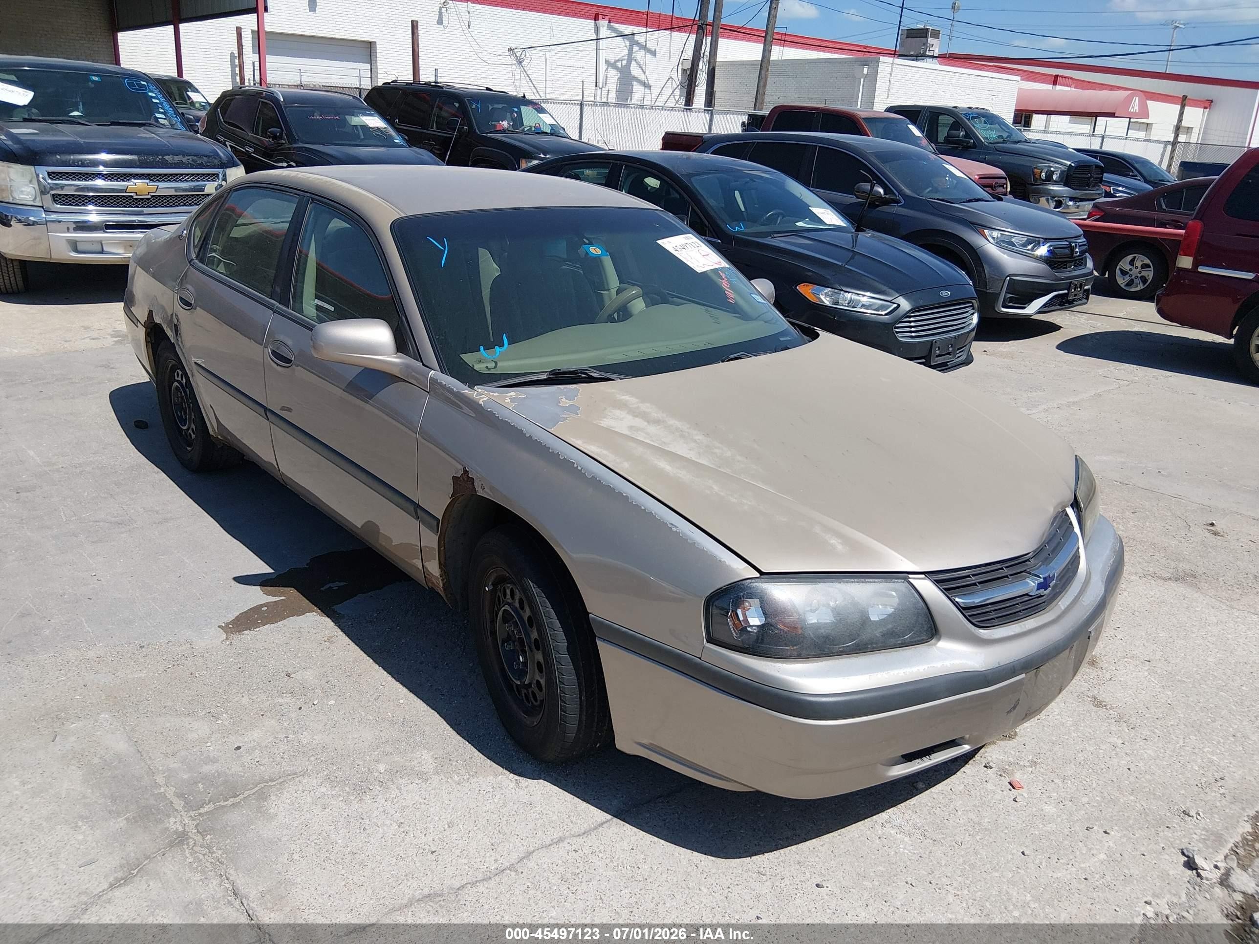 2003 Chevrolet Impala   Gold vin: 2G1WF52E339164246