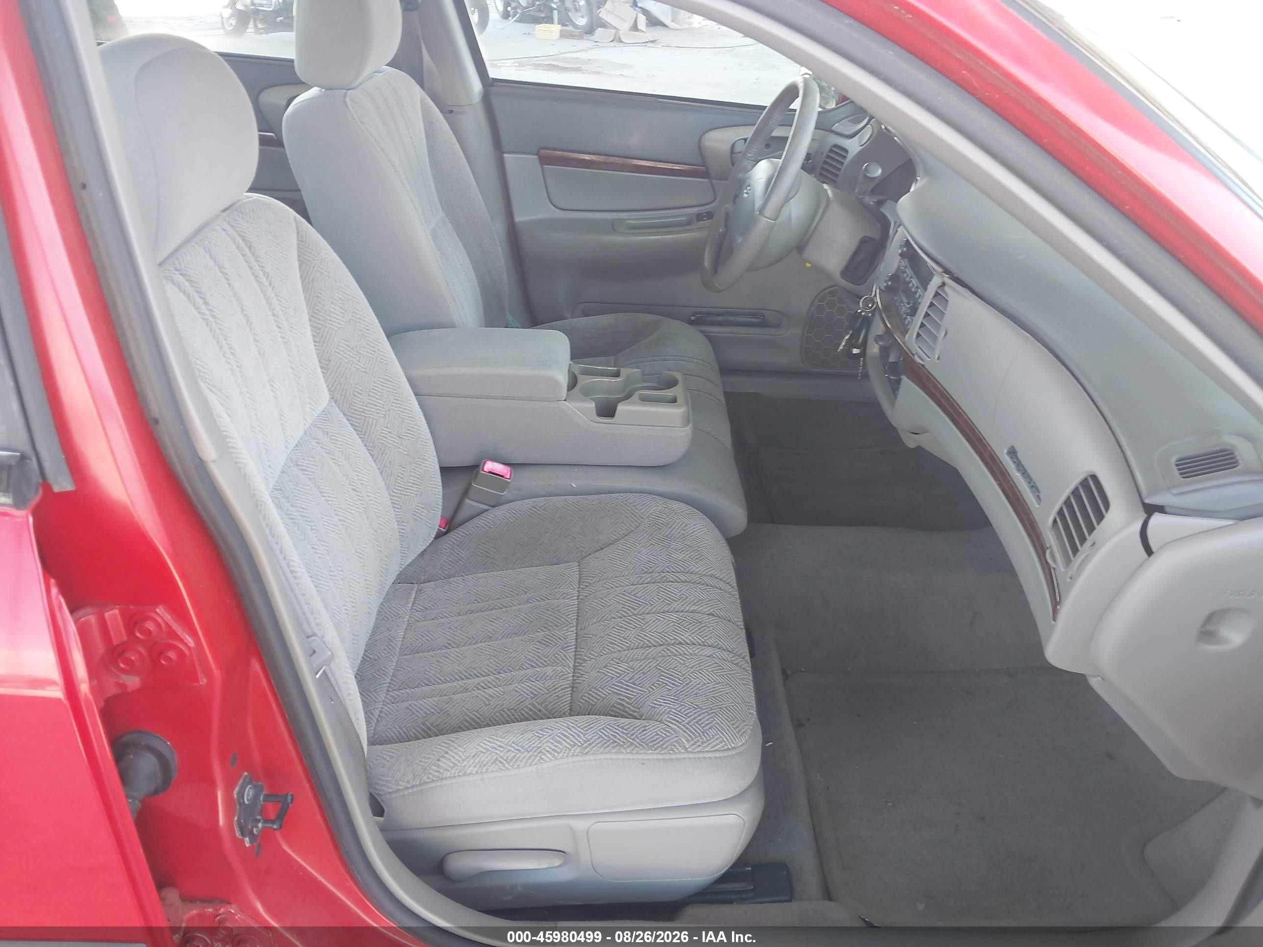 2003 Chevrolet Impala   Red vin: 2G1WF52E339289053