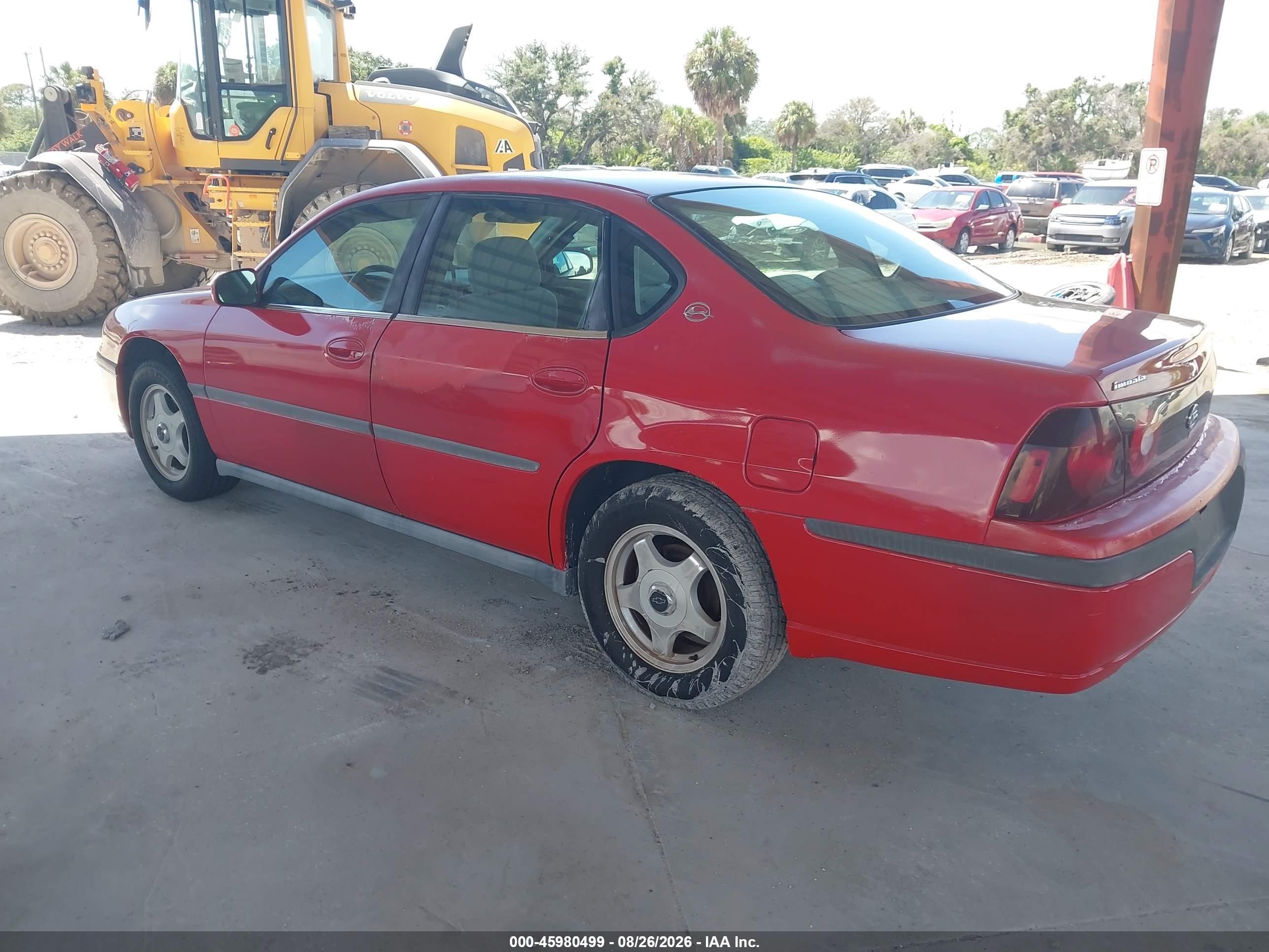 2003 Chevrolet Impala   Red vin: 2G1WF52E339289053
