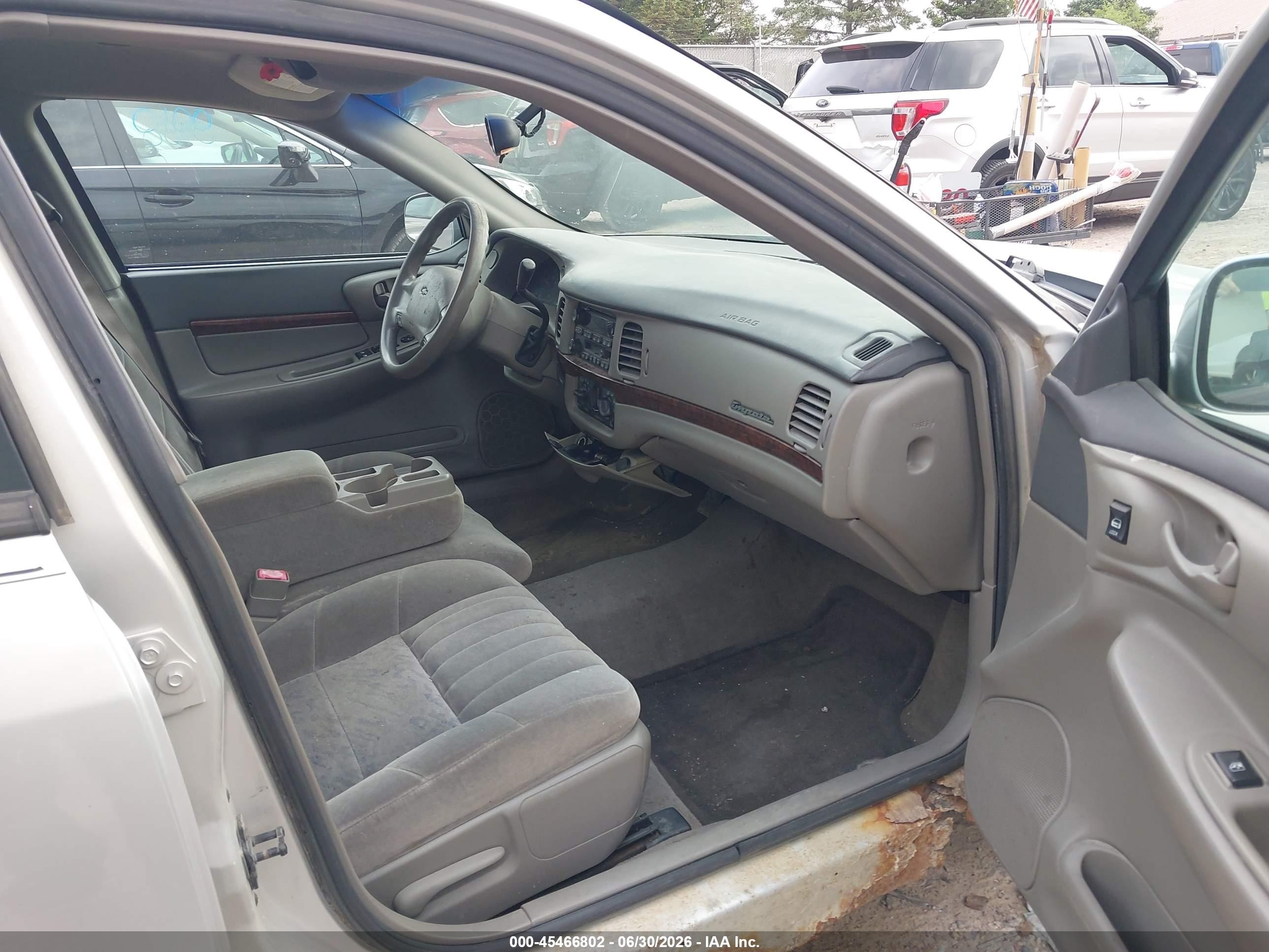2003 Chevrolet Impala   Silver vin: 2G1WF52E339343466
