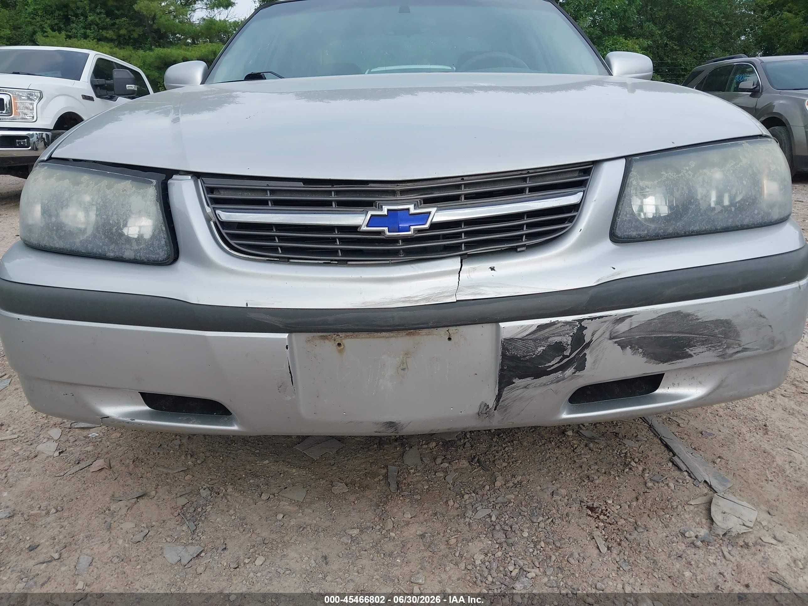 2003 Chevrolet Impala   Silver vin: 2G1WF52E339343466