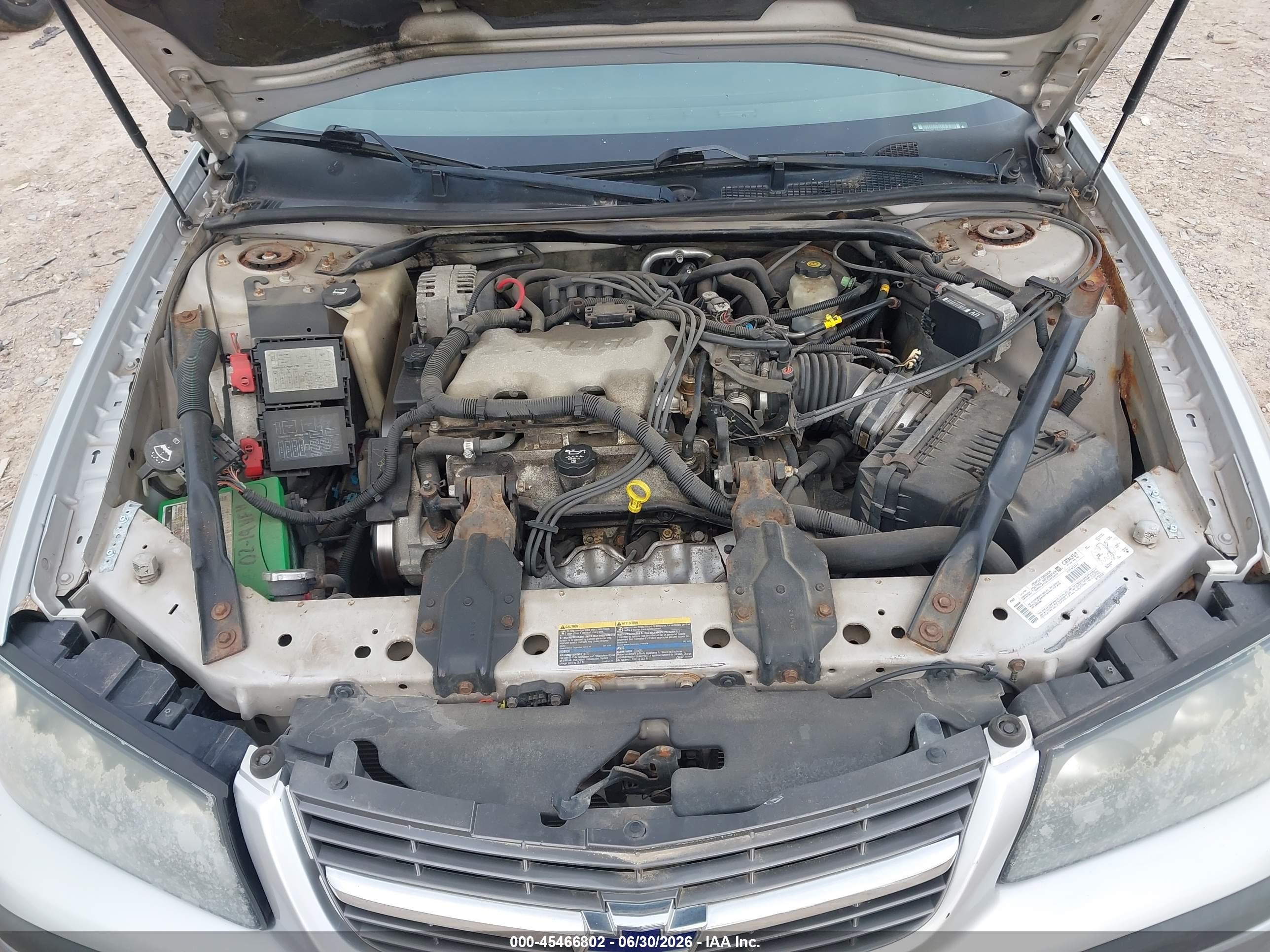 2003 Chevrolet Impala   Silver vin: 2G1WF52E339343466
