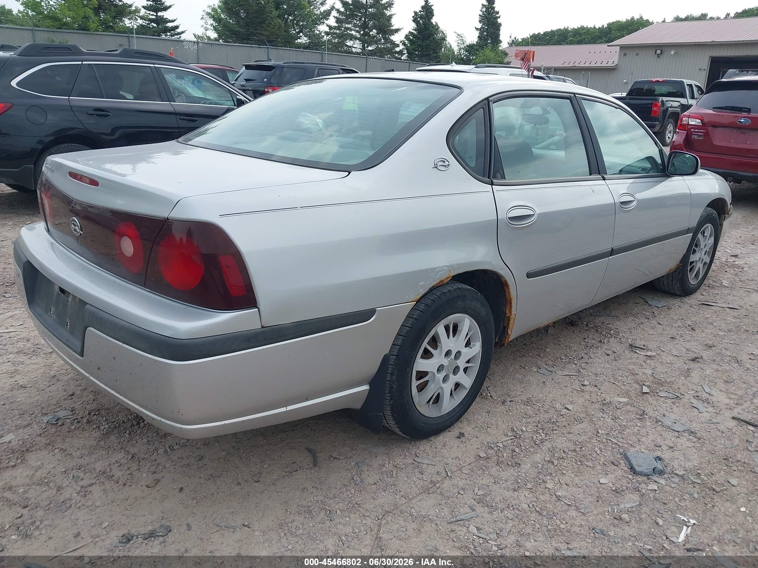 2003 Chevrolet Impala   Silver vin: 2G1WF52E339343466